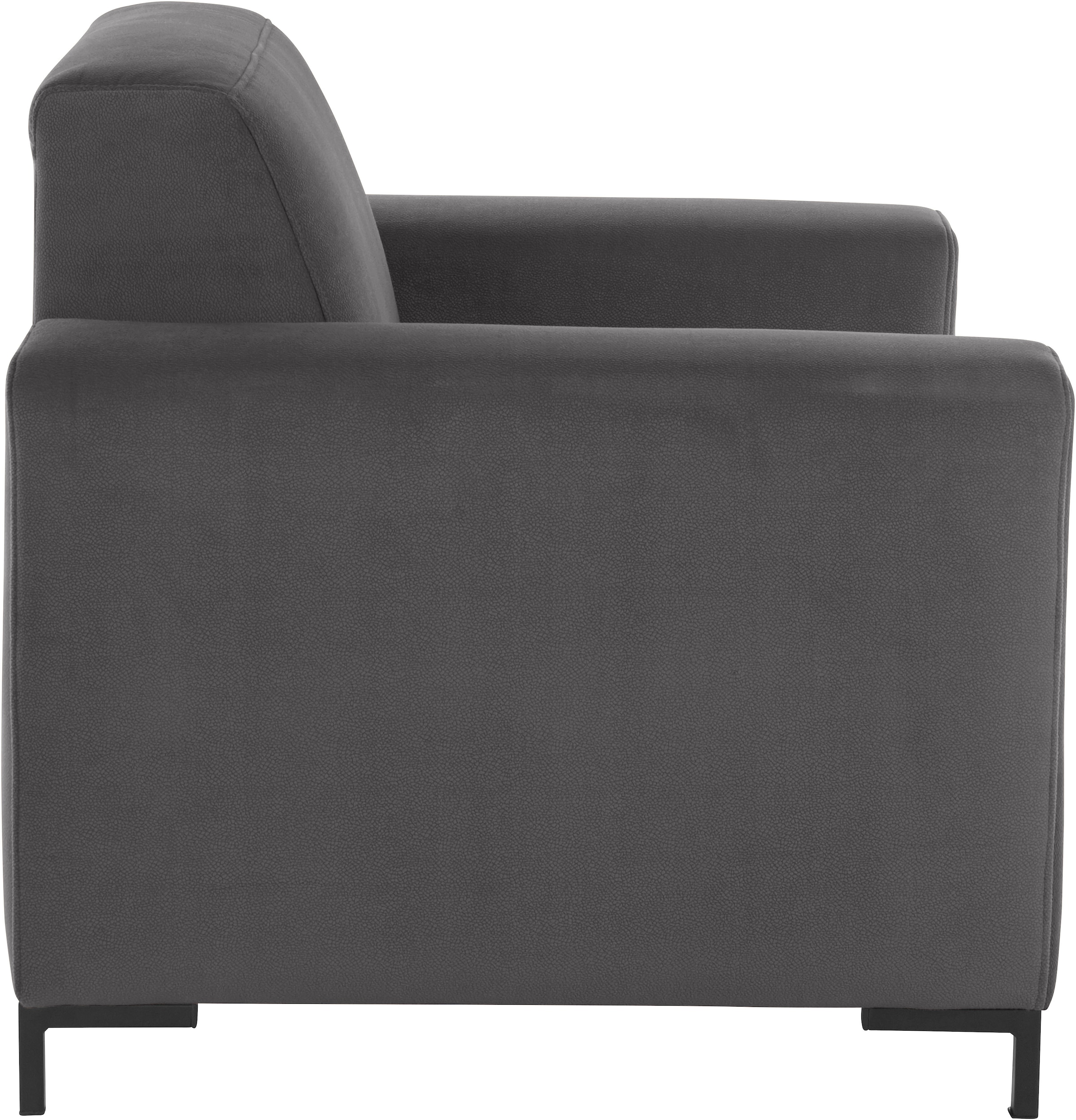 OTTO products Sessel »Grazzo«, hochwertige Stoffe aus recyceltem Material, Steppung im Sitzbereich