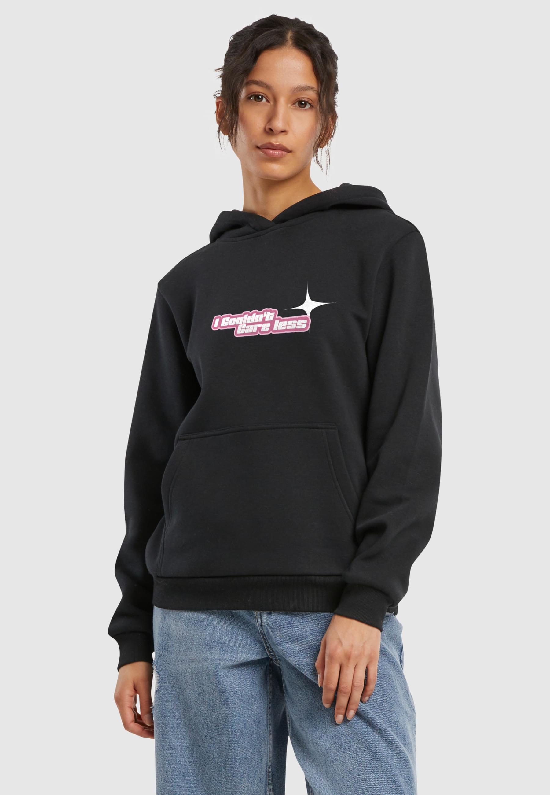 Thumbnail - Miss Tee Kapuzenpullover "Miss Tee Couldnt Care Less Ladies Fluffy Hoody", (1 tlg.)