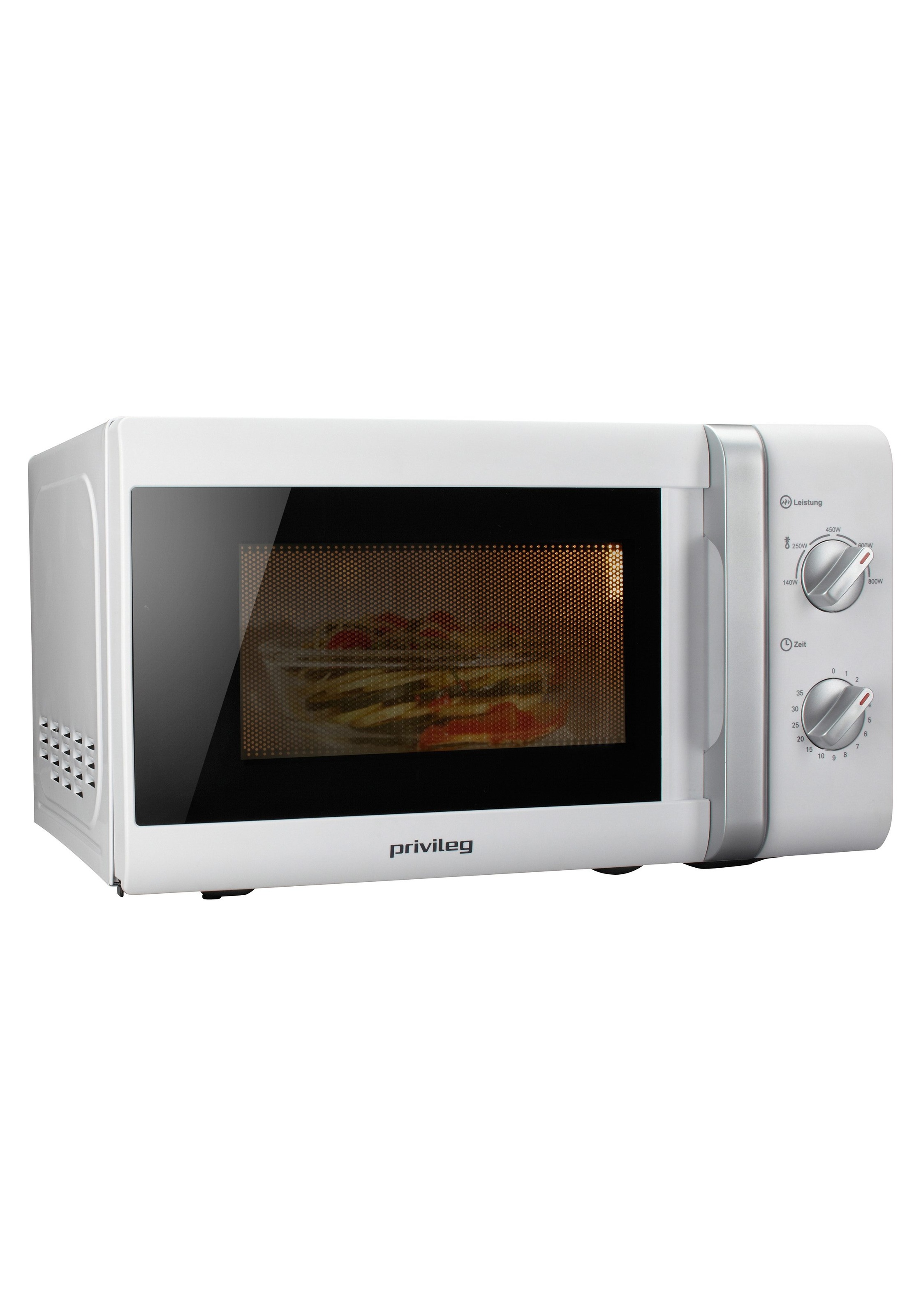 Privileg Mikrowelle "148438" Mikrowelle 800 W mit 5 Leistungsstufen, silber
