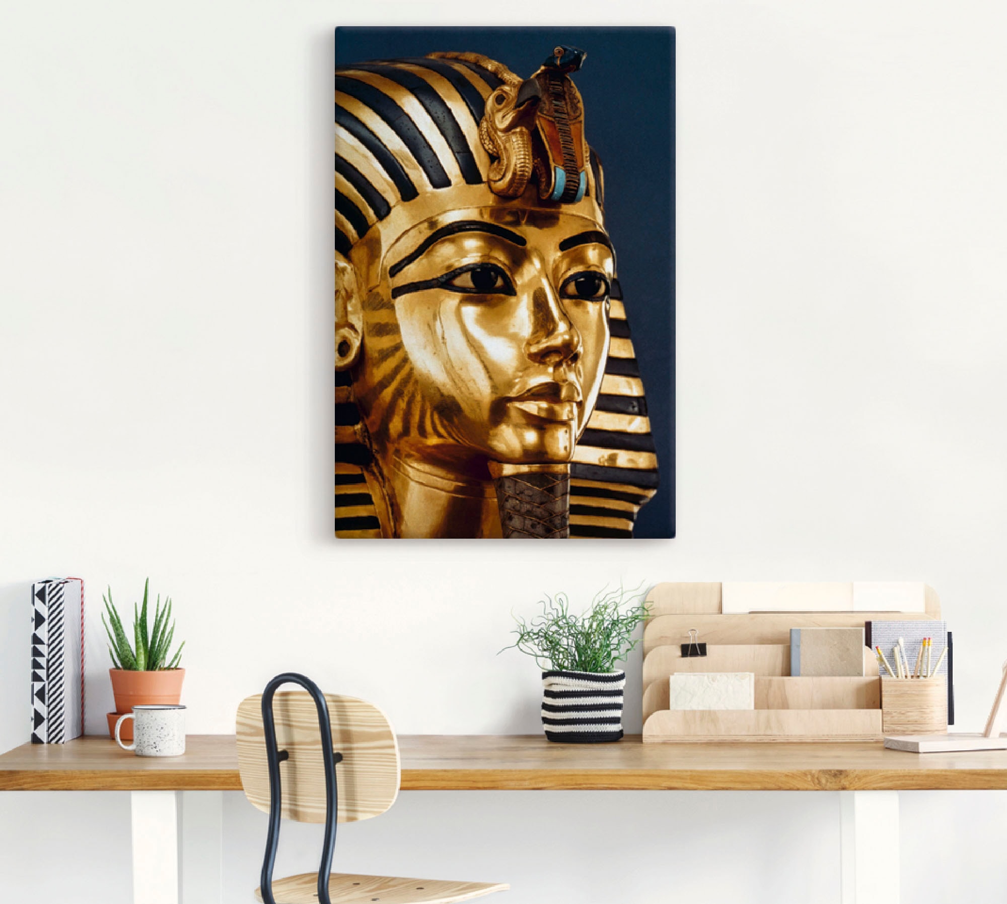 Artland Wandbild »Grabmaske von König Tutanchamun«, Menschen, (1 St.), als Alubild, Outdoorbild, Leinwandbild, Poster in verschied. Größen