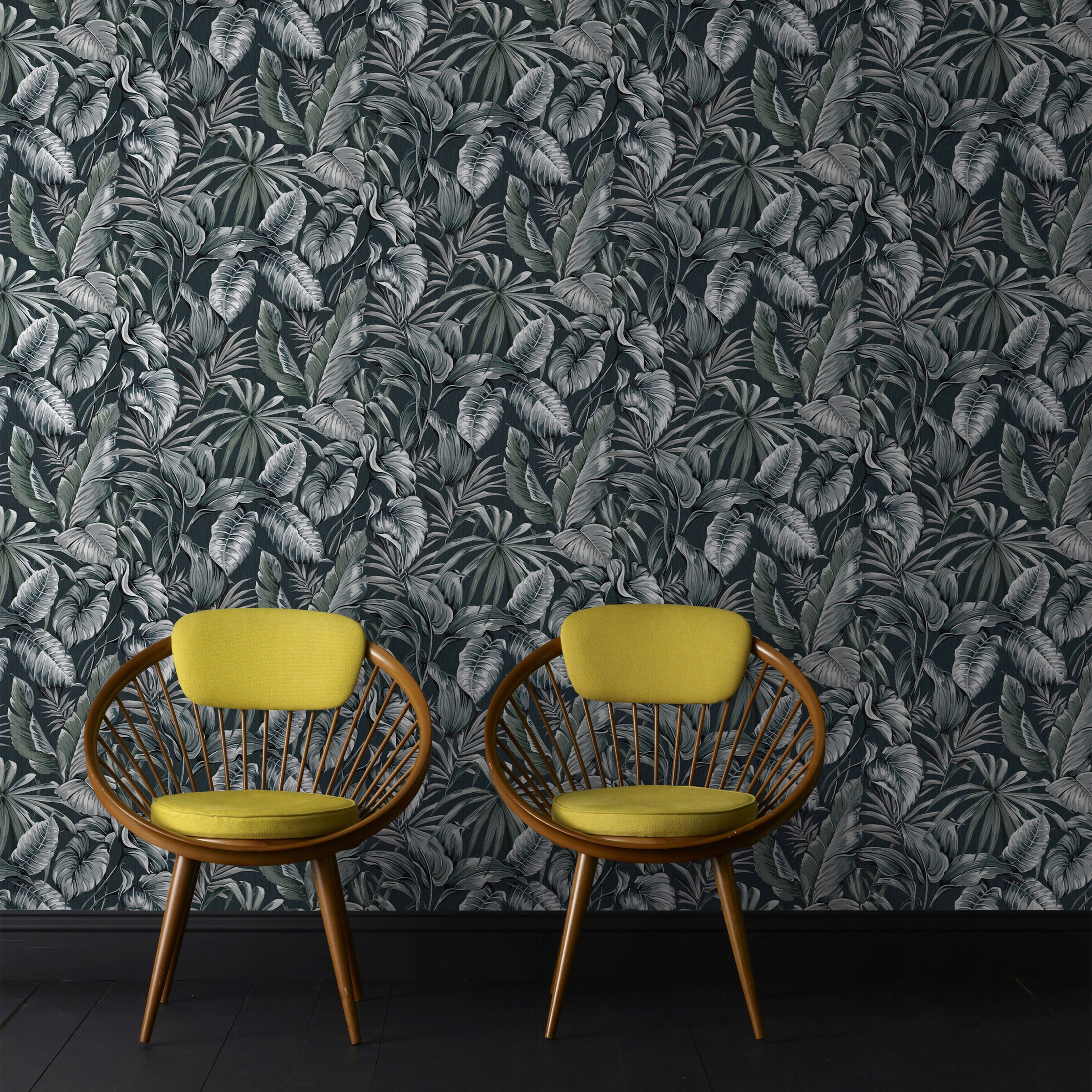 WOW Vliestapete »Exotische Blätter«, botanisch, Grün - 1005x52 cm
