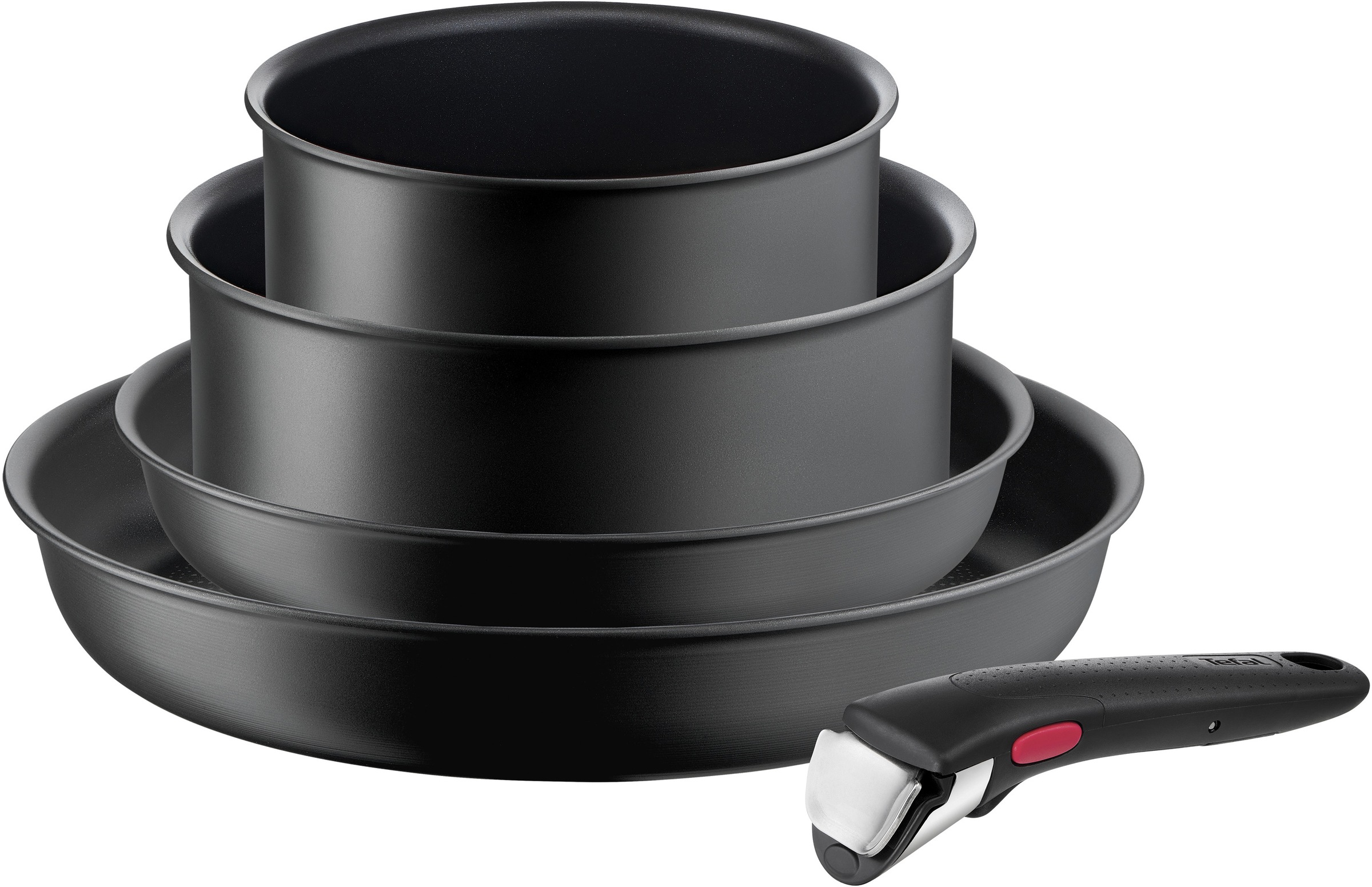 Tefal Topf-Set "L76495 Ingenio Ultimate", Aluminium, (Set, 5 tlg., je 1 Stielkasserolle Ø 16/20 cm, je 1 Bratpfanne Ø 22