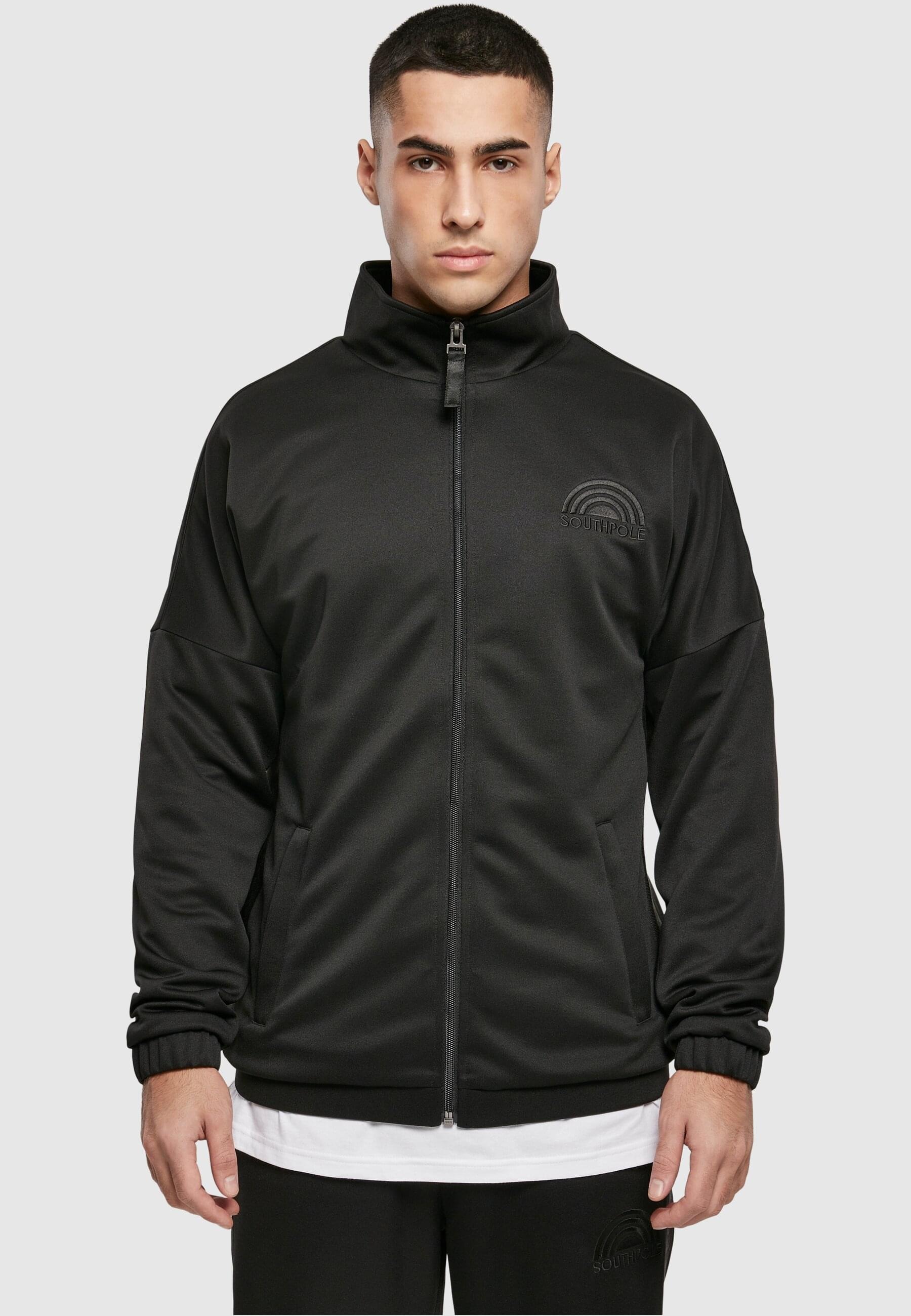 Southpole Allwetterjacke »Southpole Herren Southpole Tricot Jacket with Tape«, (1 St.), ohne Kapuze