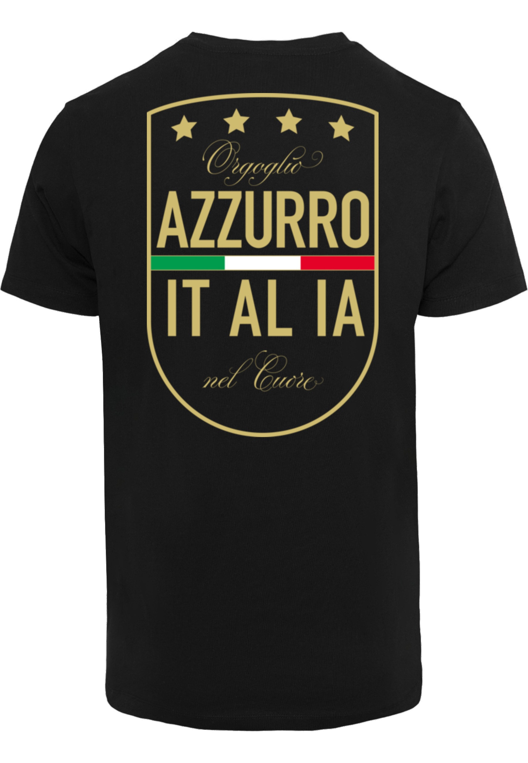 MisterTee T-Shirt »MisterTee Azurro Italia Crest Tee« 1 Stk.