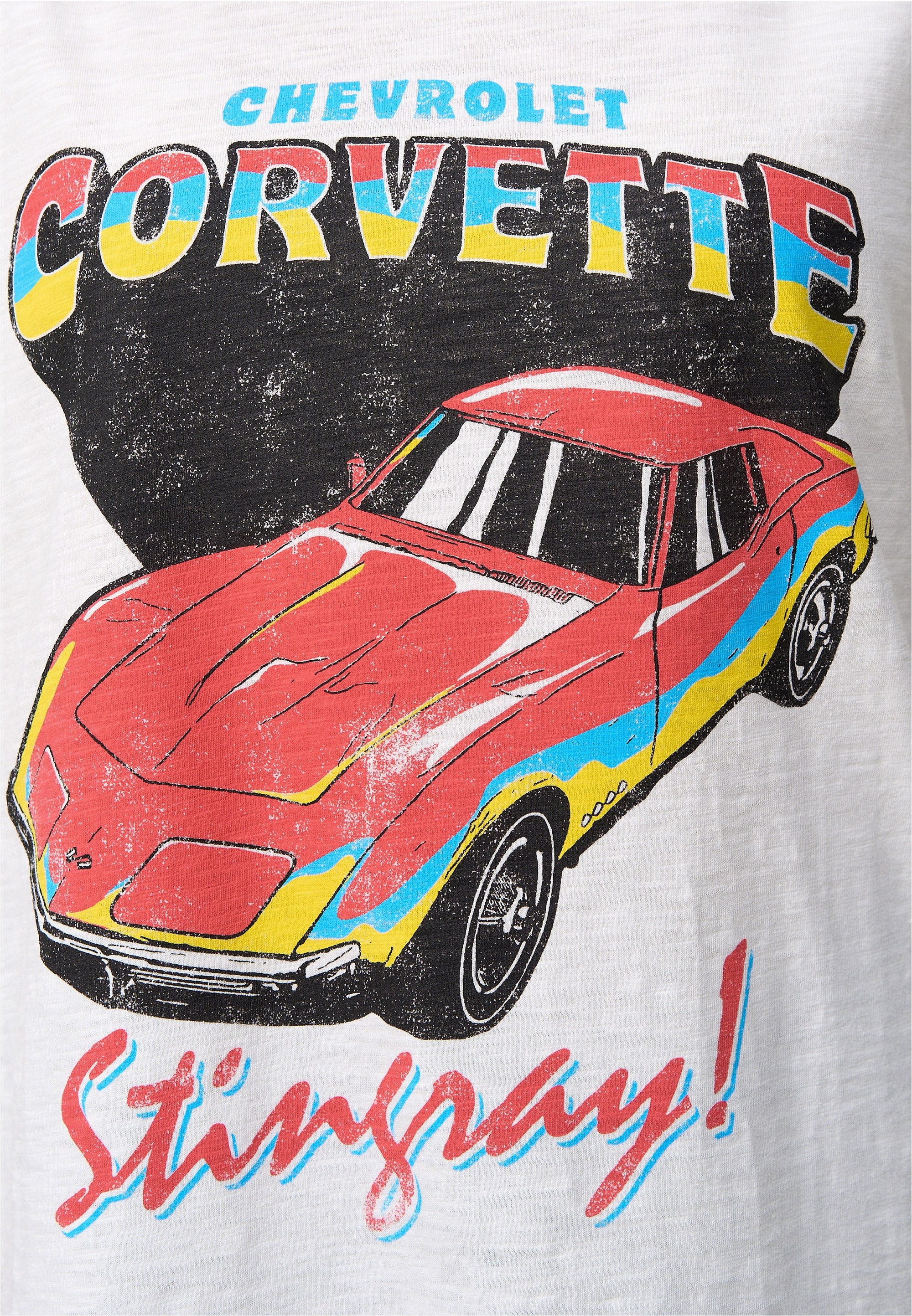 Recovered T-Shirt »Corvette Stingray«, im zeitlosen Design