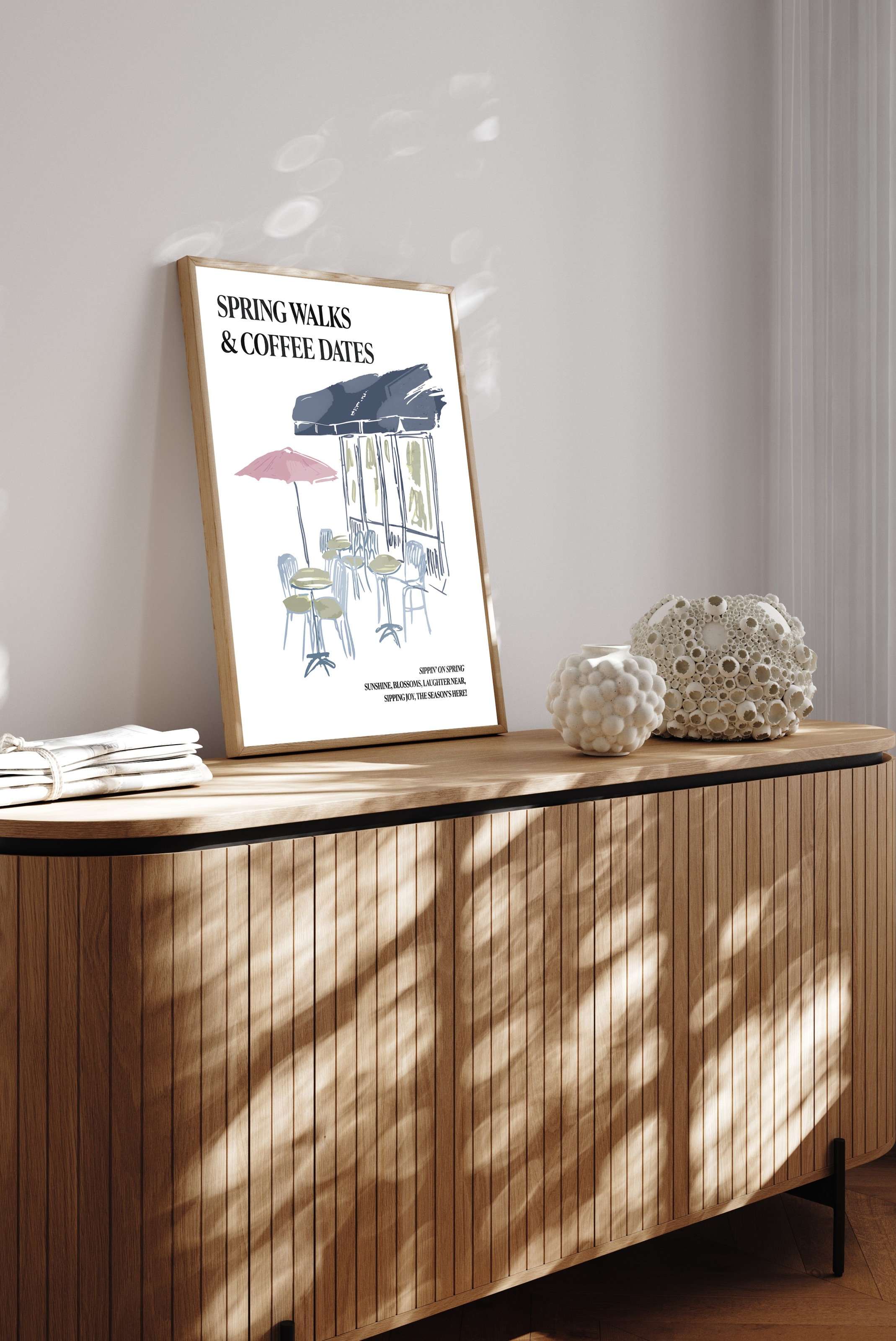 Thumbnail - s.Oliver Kunstdruck "Kleines Cafe mit Sonnenschirm" Cafe  Fashion  Gebäude  Kaffee  Kaffee Bilder  Kunst  Modebilder  Re...