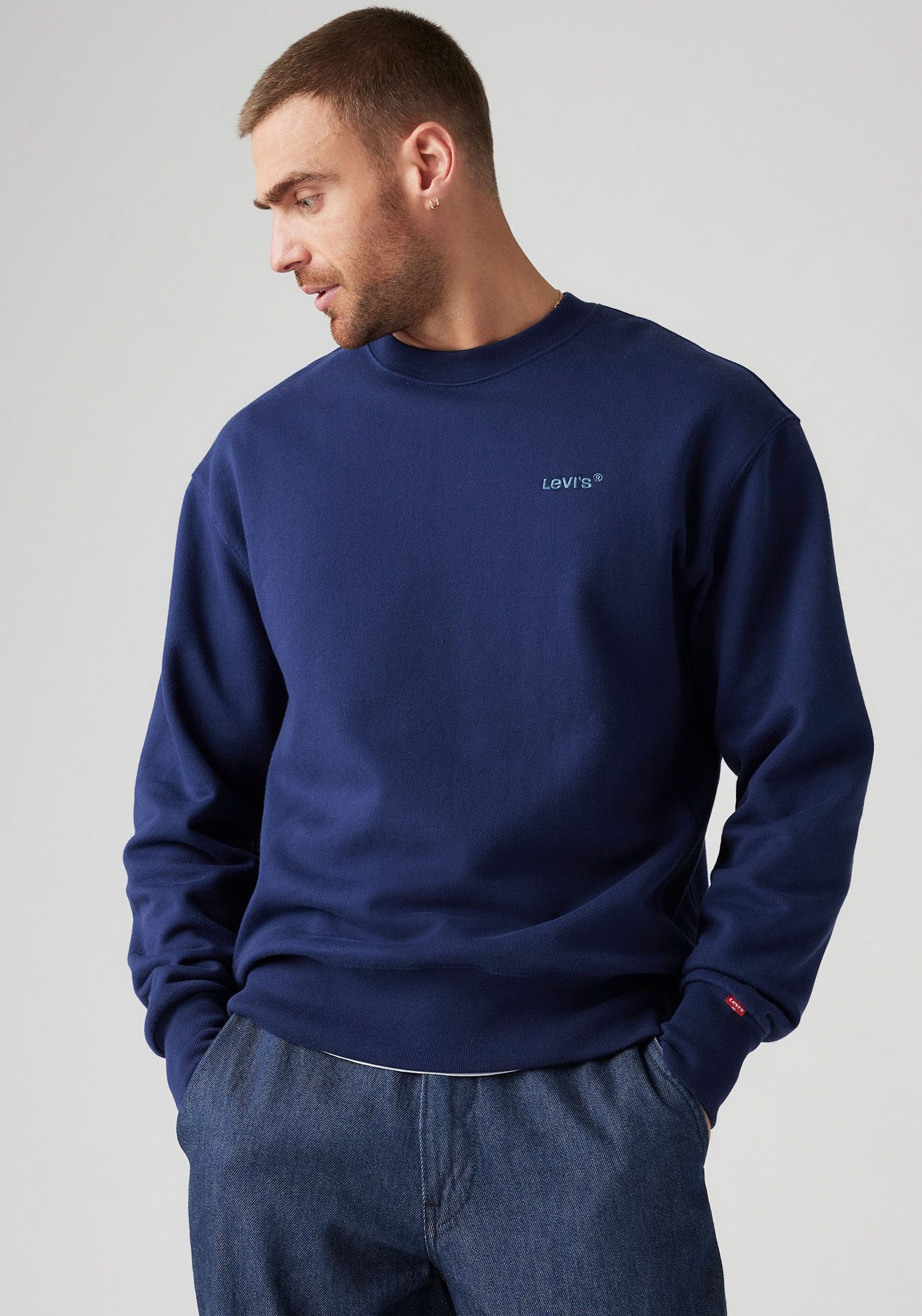 Levis Sweatshirt "AUTHENTIC CREW", mit Logostickerei günstig online kaufen