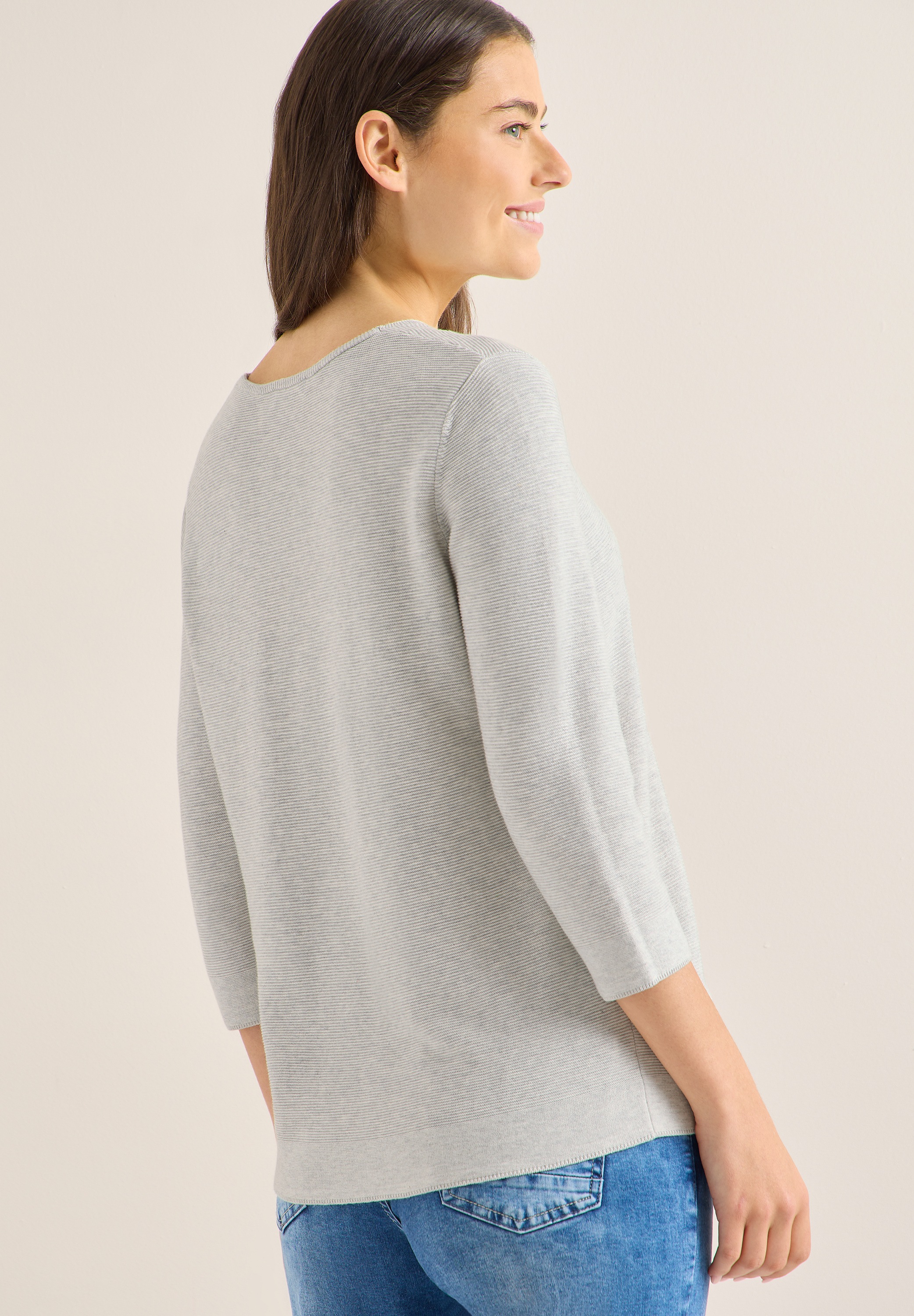 Cecil Strickpullover 3/4-Arm mit Viskose günstig online kaufen