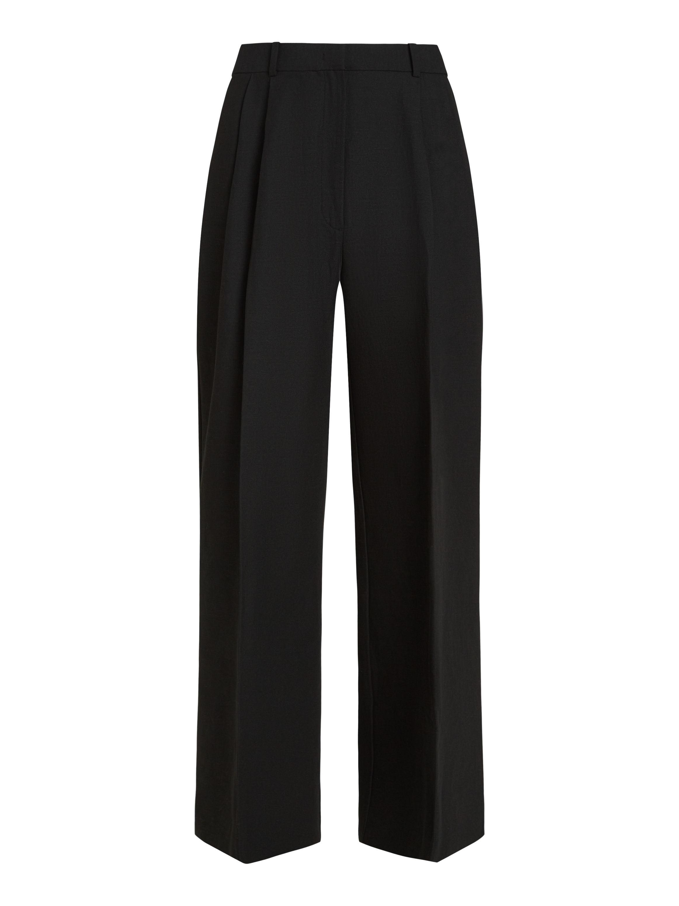 Tommy Hilfiger Webhose »LINEN MIX RLXD STRAIGHT PANTS«, mit Falten,kühlendes Premium Leinen