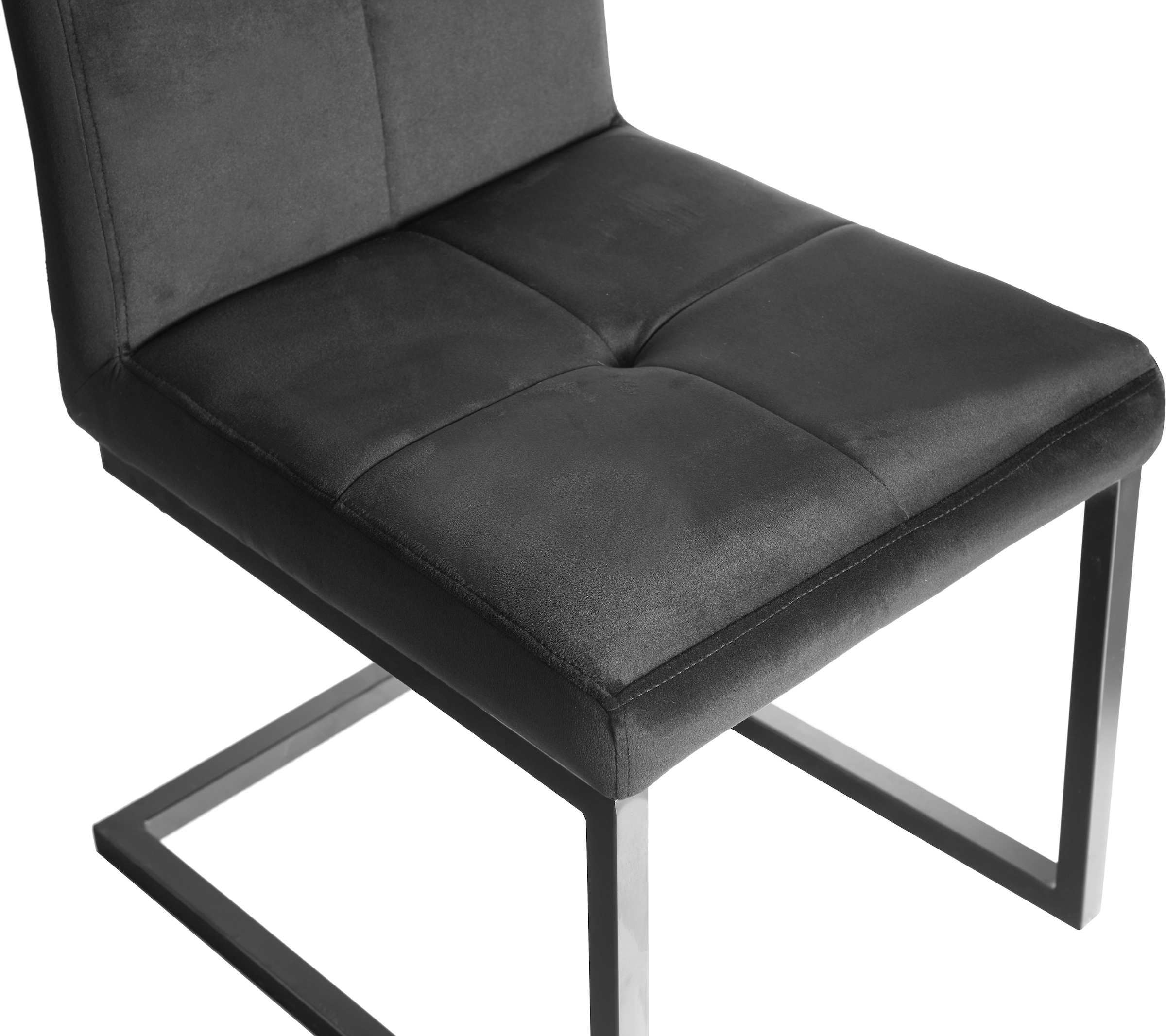 Home affaire Freischwinger »Geranie«, Vintage, mit 3D-Steppung, robustes Gestell, hochwertiger Stoff