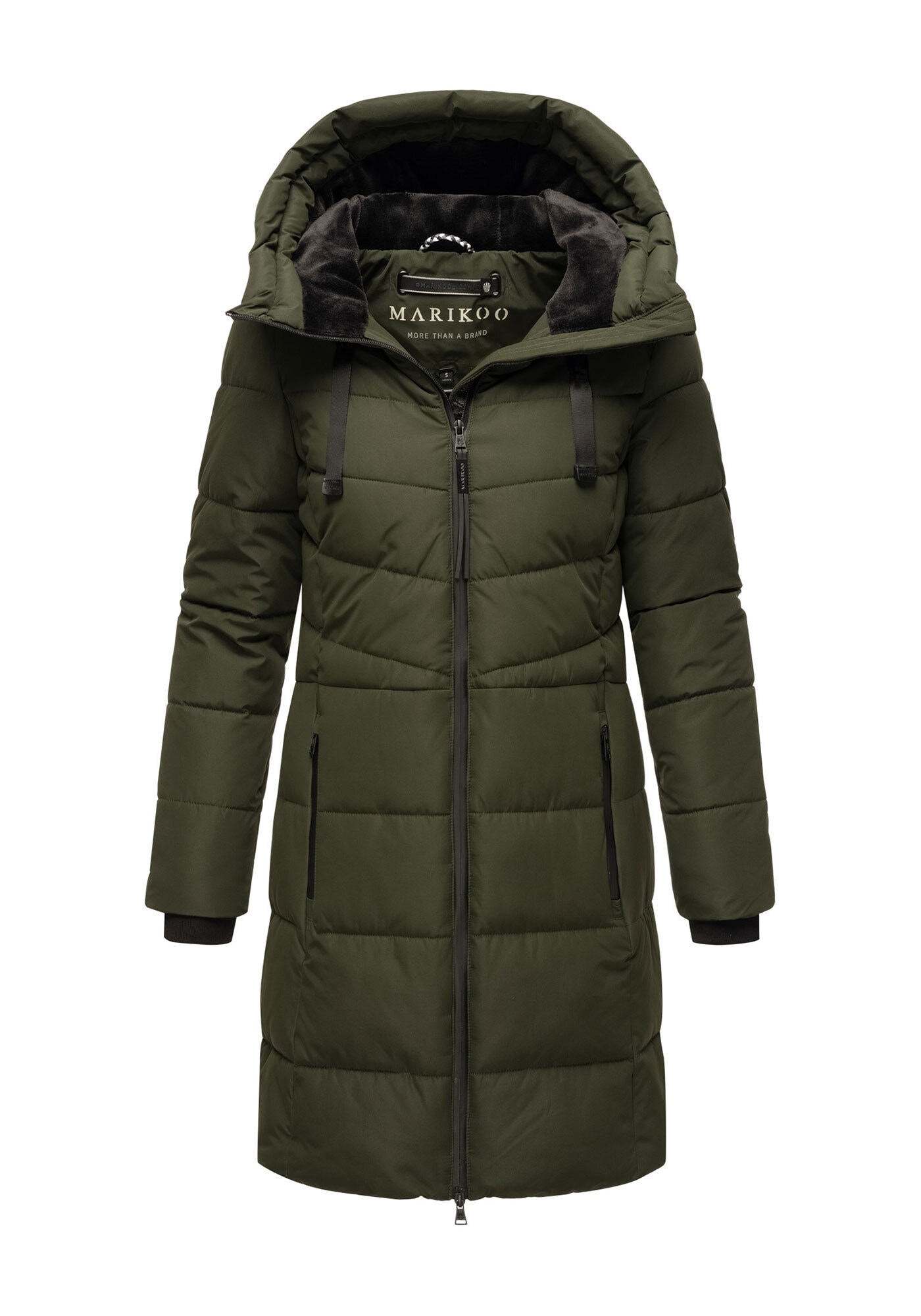 Marikoo Winterjacke »Natsukoo XVI« Stepp Mantel mit großer Kapuze