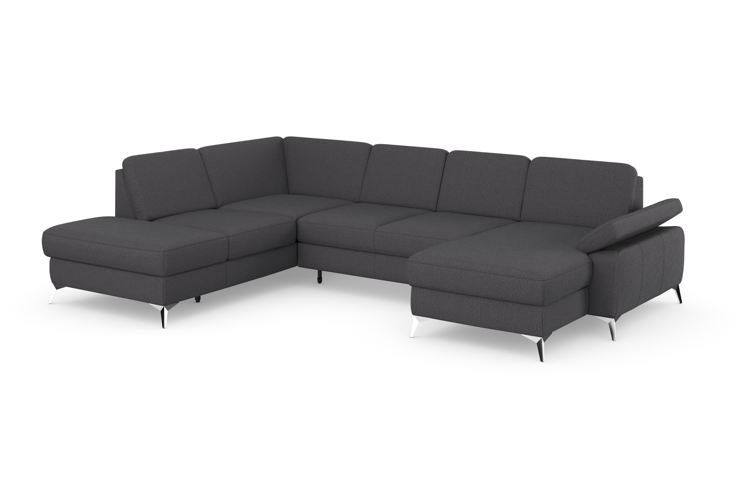 sit&more Wohnlandschaft »Padua U-Form«, inklusive Sitztiefenverstellung, Armteilfunktion und Federkern