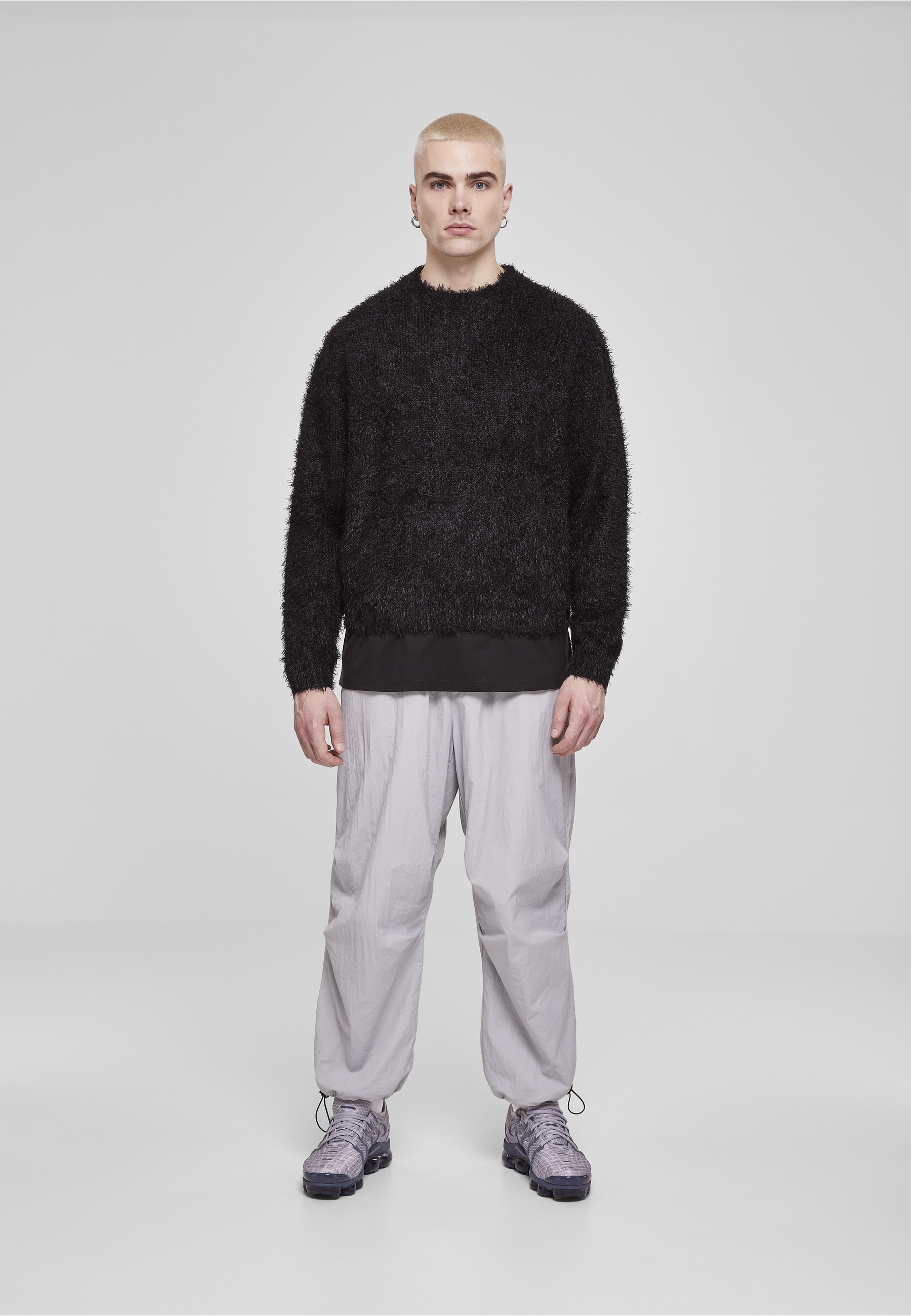 URBAN CLASSICS Rundhalspullover »Urban Classics Herren Feather Sweater« 1 Stk.