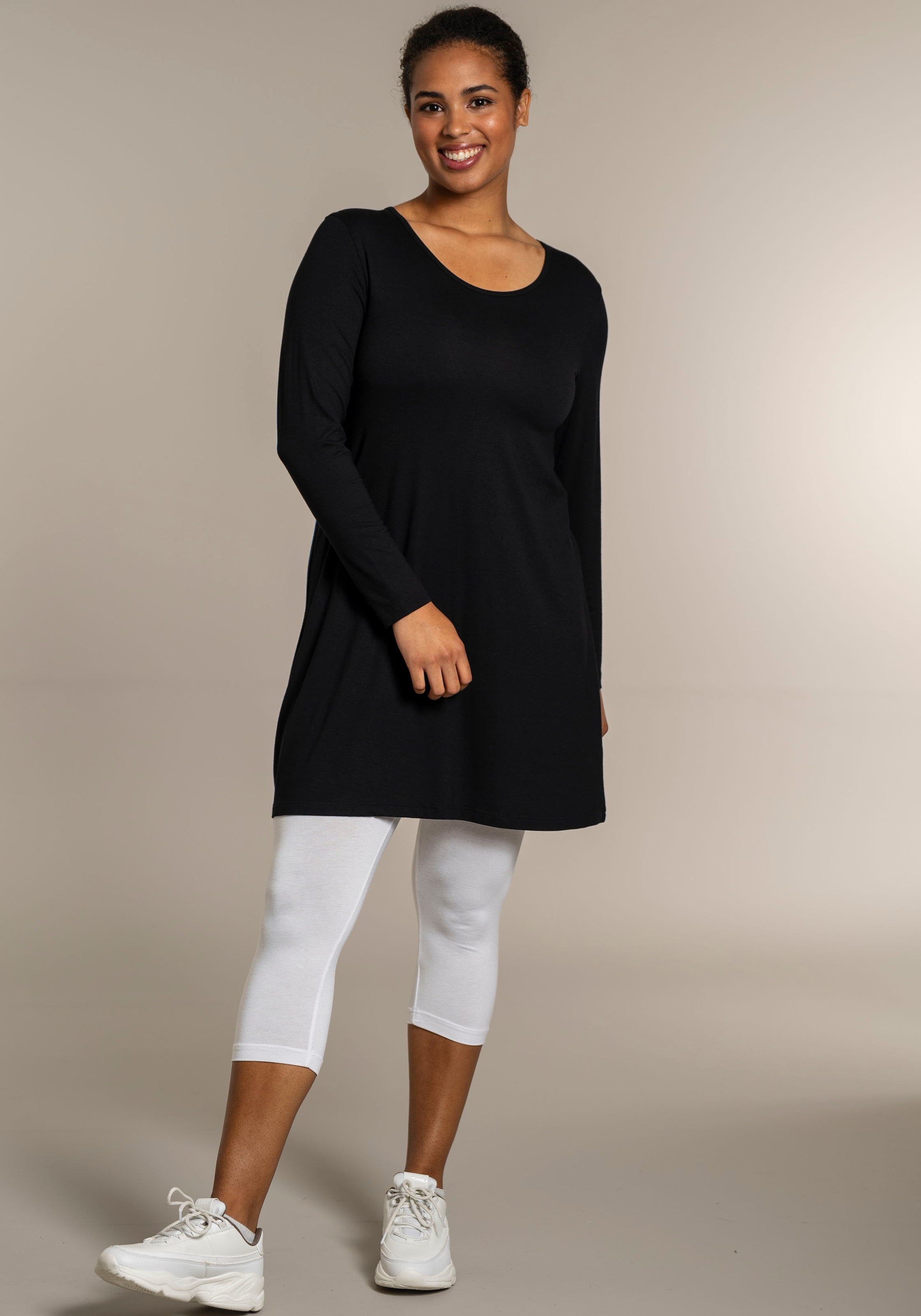 SANDGAARD Longshirt, in Unifarbe