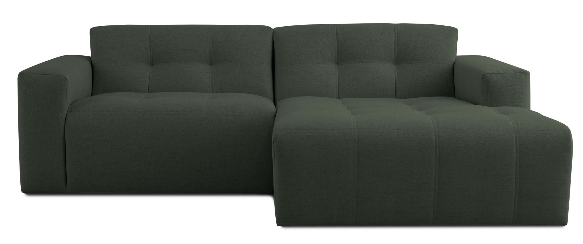 INOSIGN Ecksofa »Tapley«, Breite 221 cm, L-Form, Struktur fein, mit Knopfsteppung, bodentief