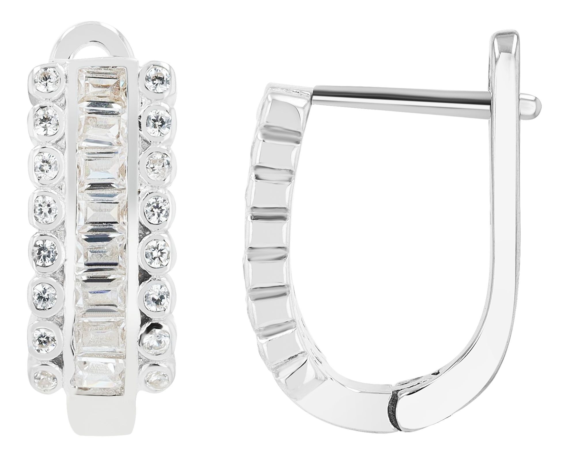 Adelia's Raja Women's Hoop Earrings Silver 2