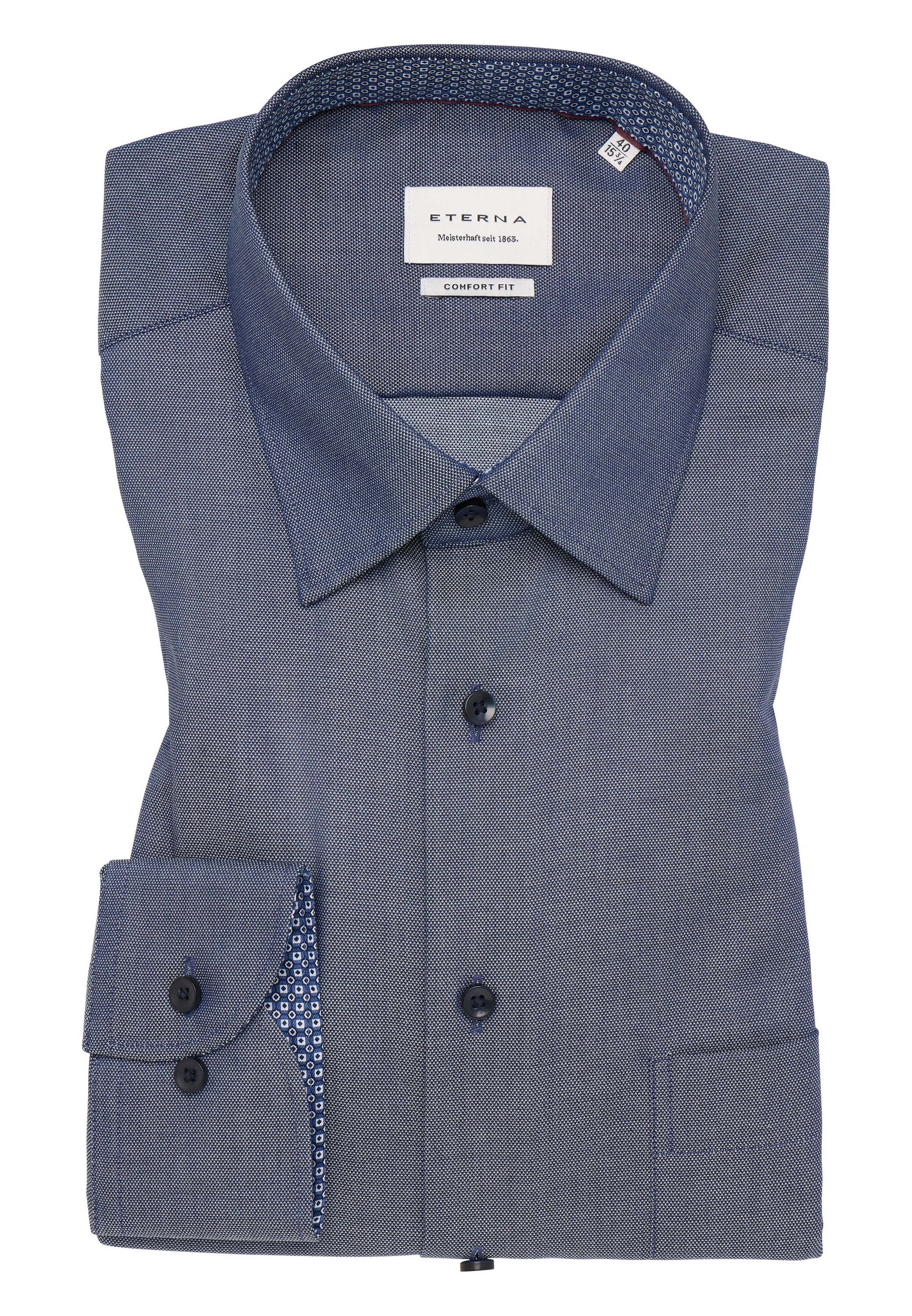 Eterna Langarmhemd »COMFORT FIT« NON IRON (bügelfrei)