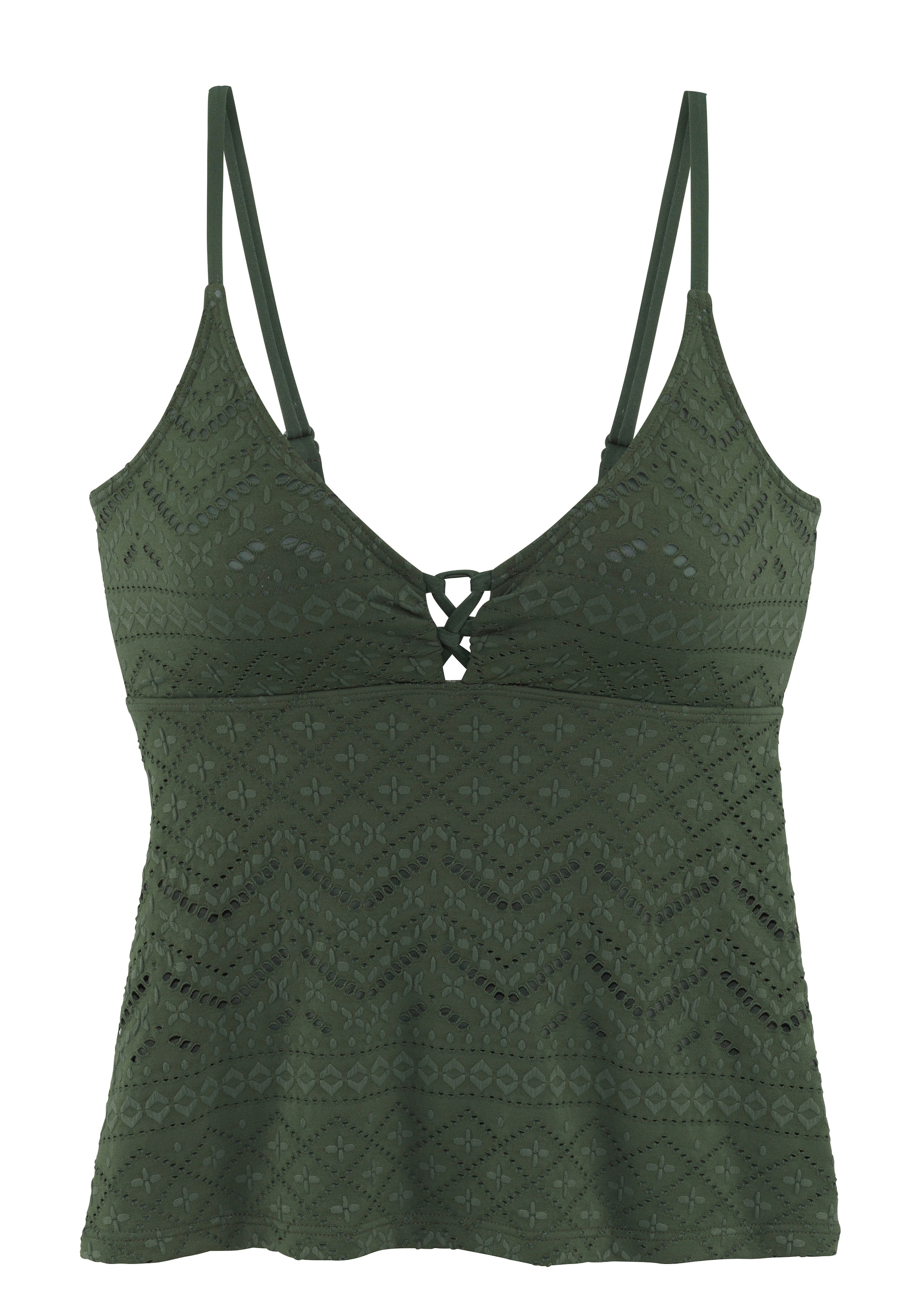 LASCANA Tankini-Top »Omara«, mit Lochstickerei
