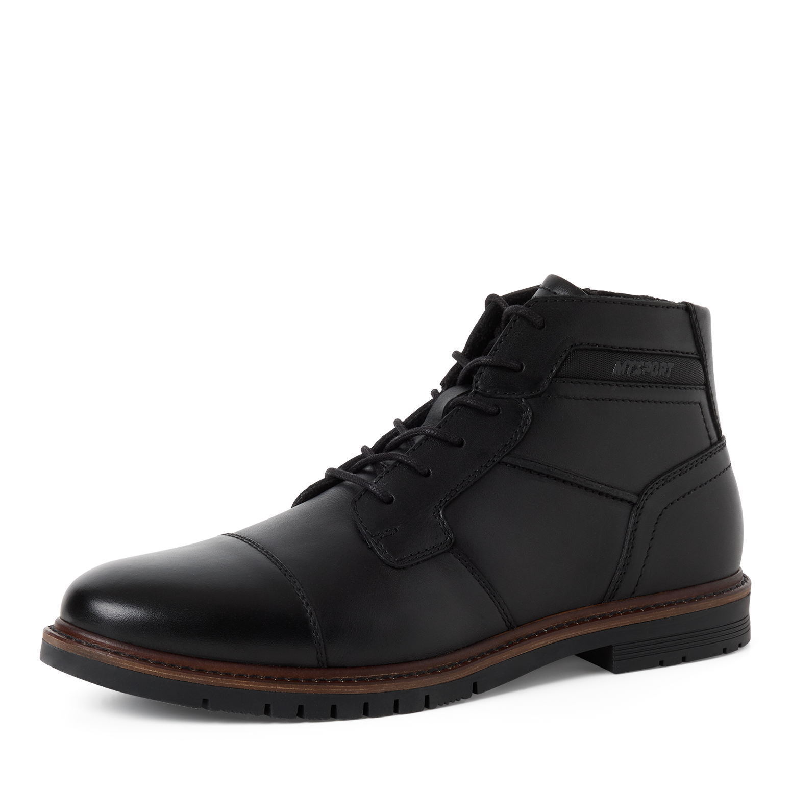 MARCO TOZZI Schnürstiefelette Schnürboots, Herbstschuh, mit Kontrast-Rahmennaht