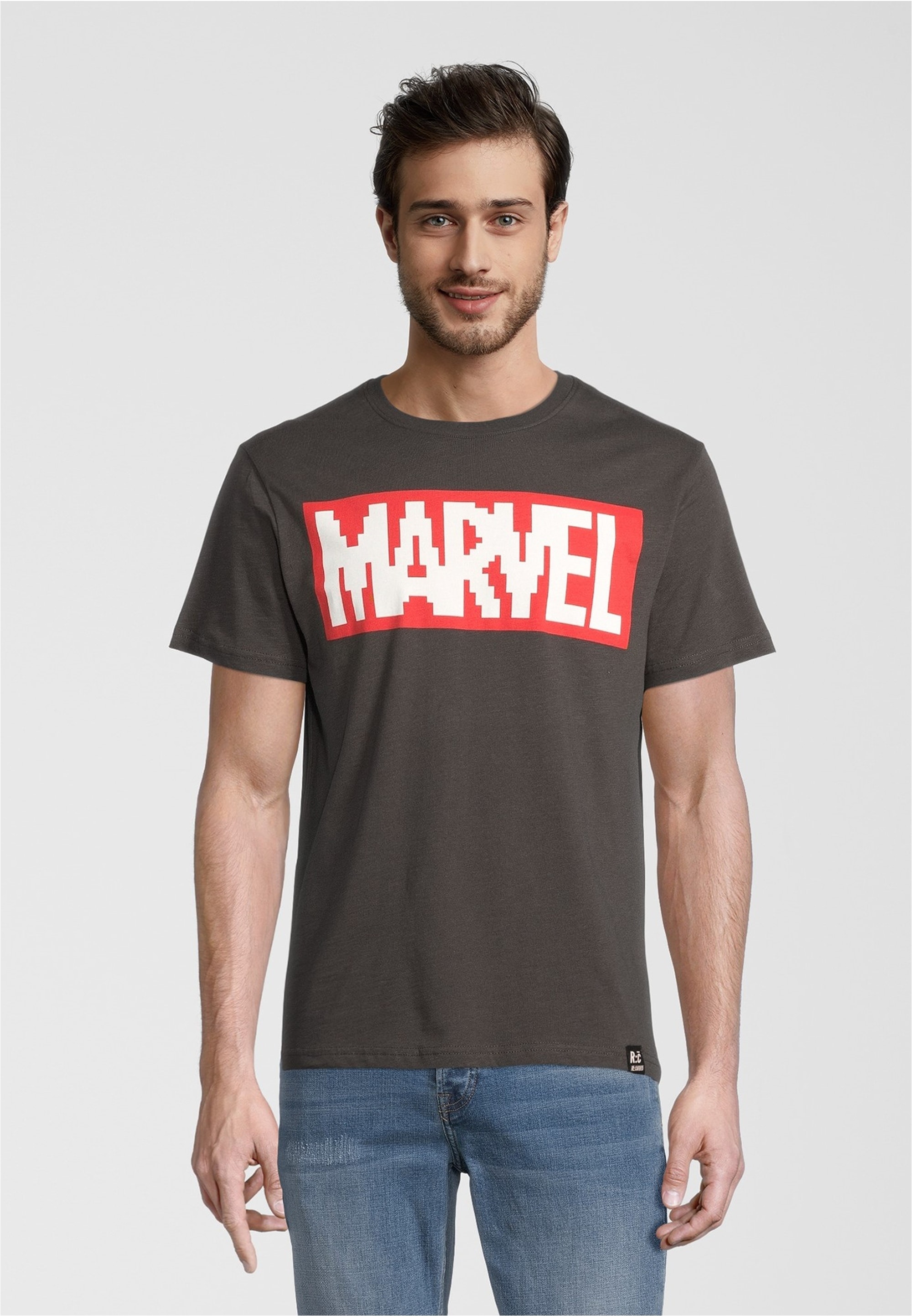 Recovered T-Shirt "Marvel Pixel Logo", 1 Stk. mit coolem Marvel-Print günstig online kaufen