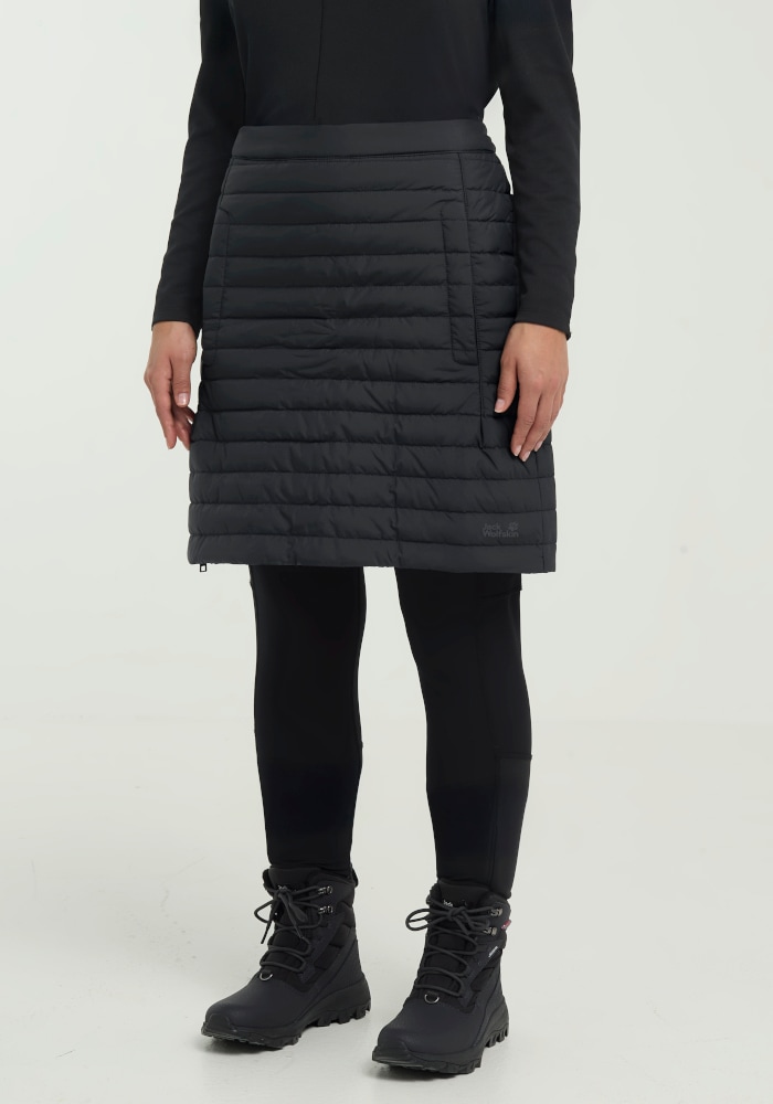 Jack Wolfskin A-Linien-Rock "ICEGUARD SKIRT W" Winterrock, warm, winddicht und wasserabweisend