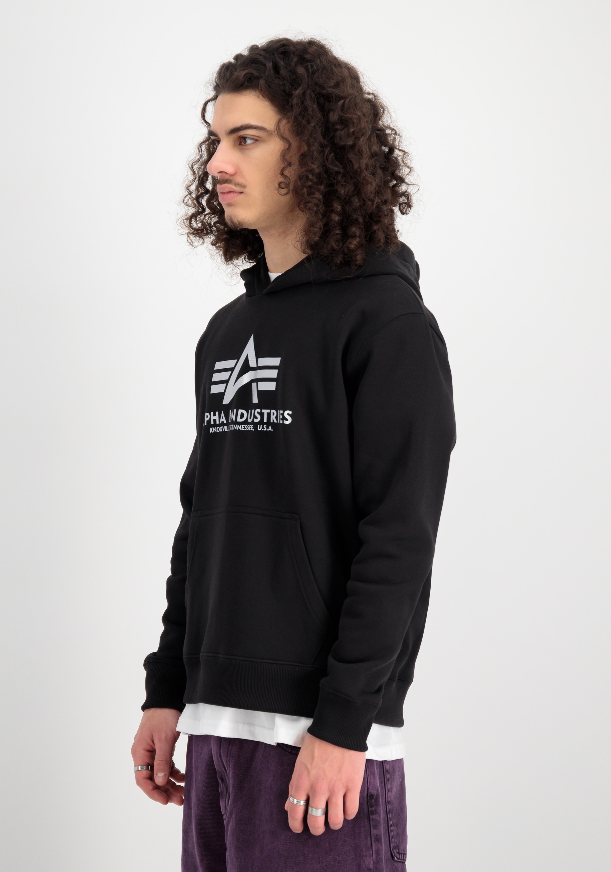 Alpha Industries Hoodie »Alpha Industries Men - Hoodies Basic Hoodie Carbon«