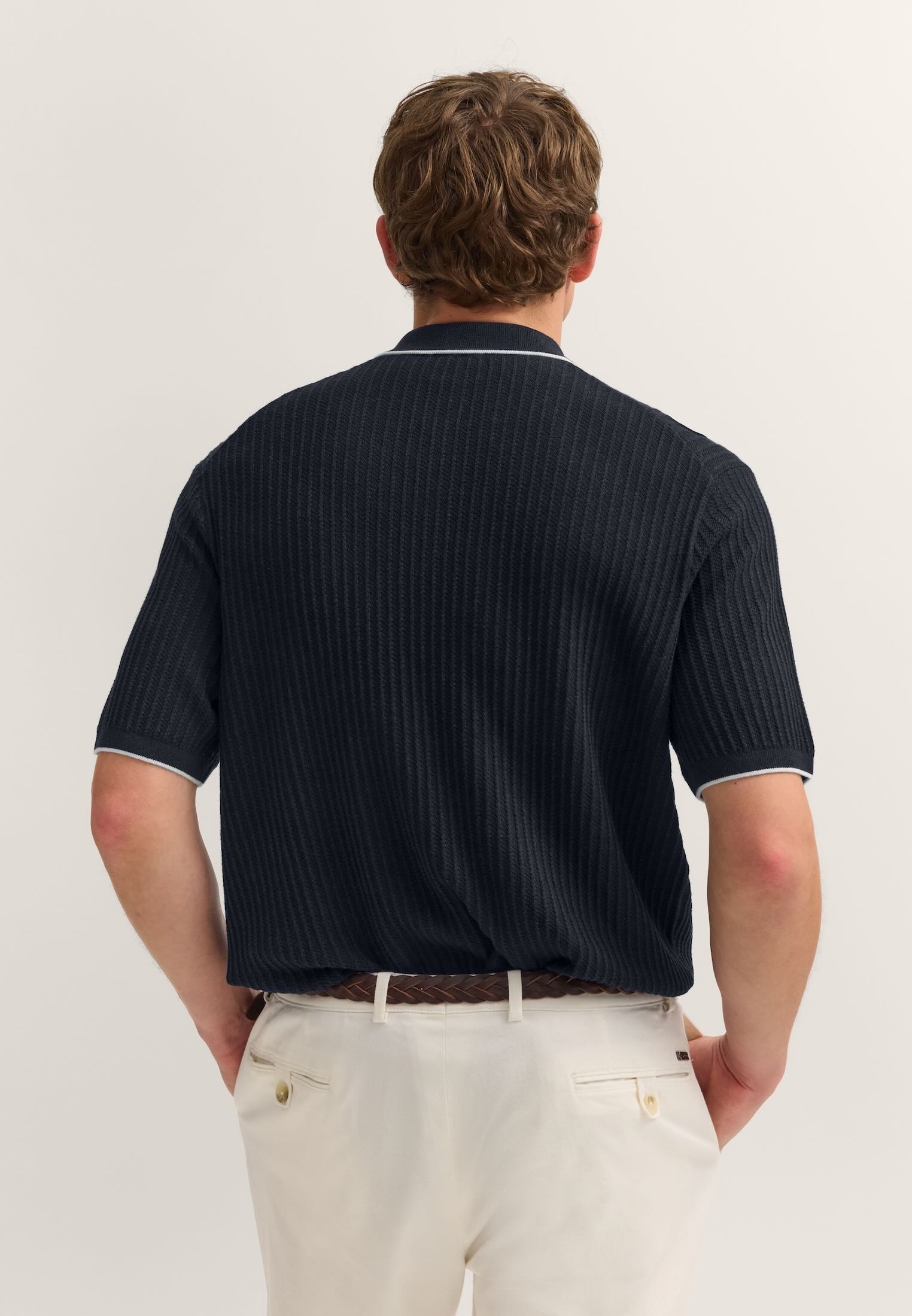 bugatti Poloshirt "kurzarm" gestrickt in Regular Fit günstig online kaufen