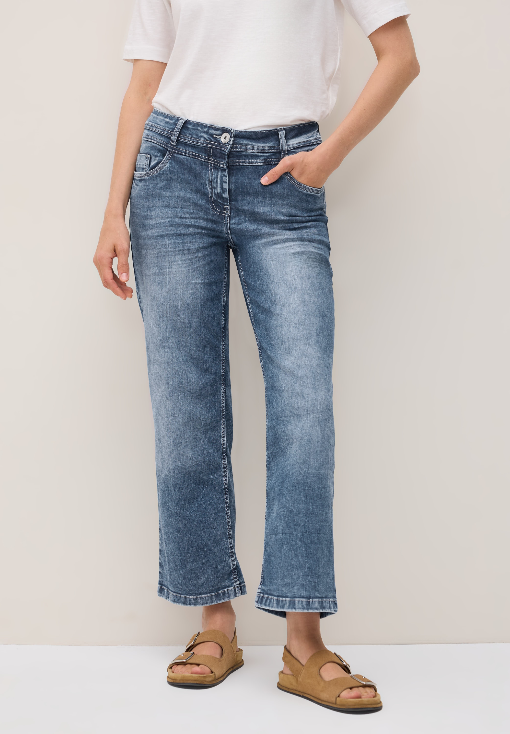 STREET ONE Loose-fit-Jeans, High Waist