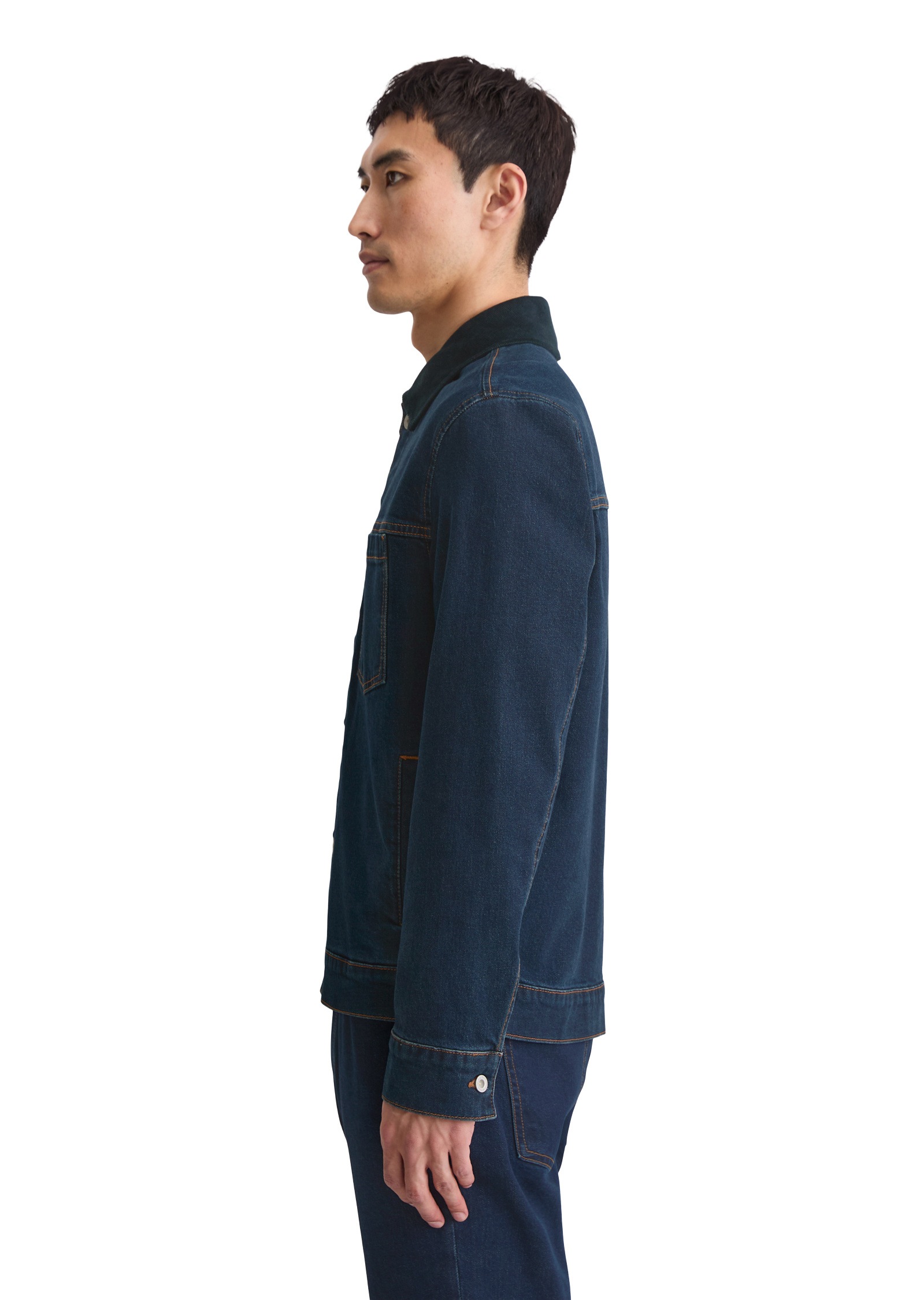 Marc O'Polo Jeansjacke »mit lässigem Cord-Kragen«