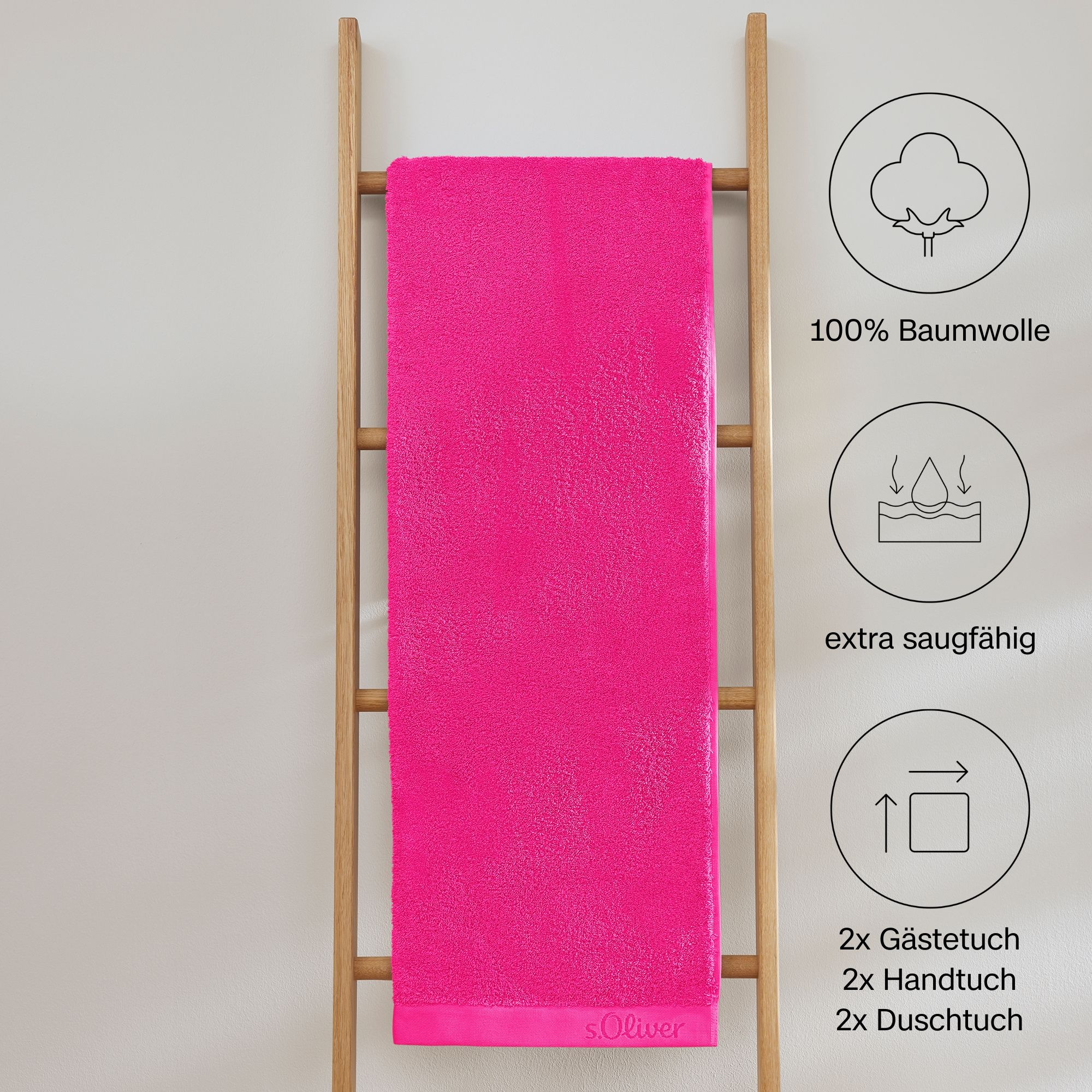 s.Oliver Handtuch Set "s.Oliver, Premium Qualität, 600 gr/m²" Set 6 Stk. Wa günstig online kaufen