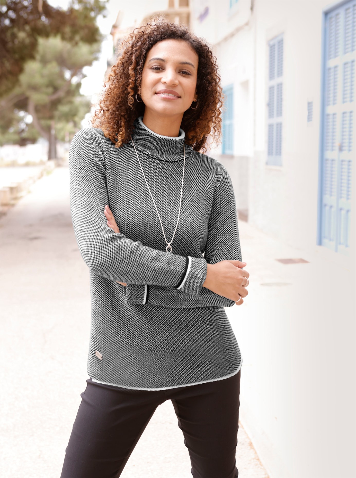 Casual Looks Stehkragenpullover "Pullover"