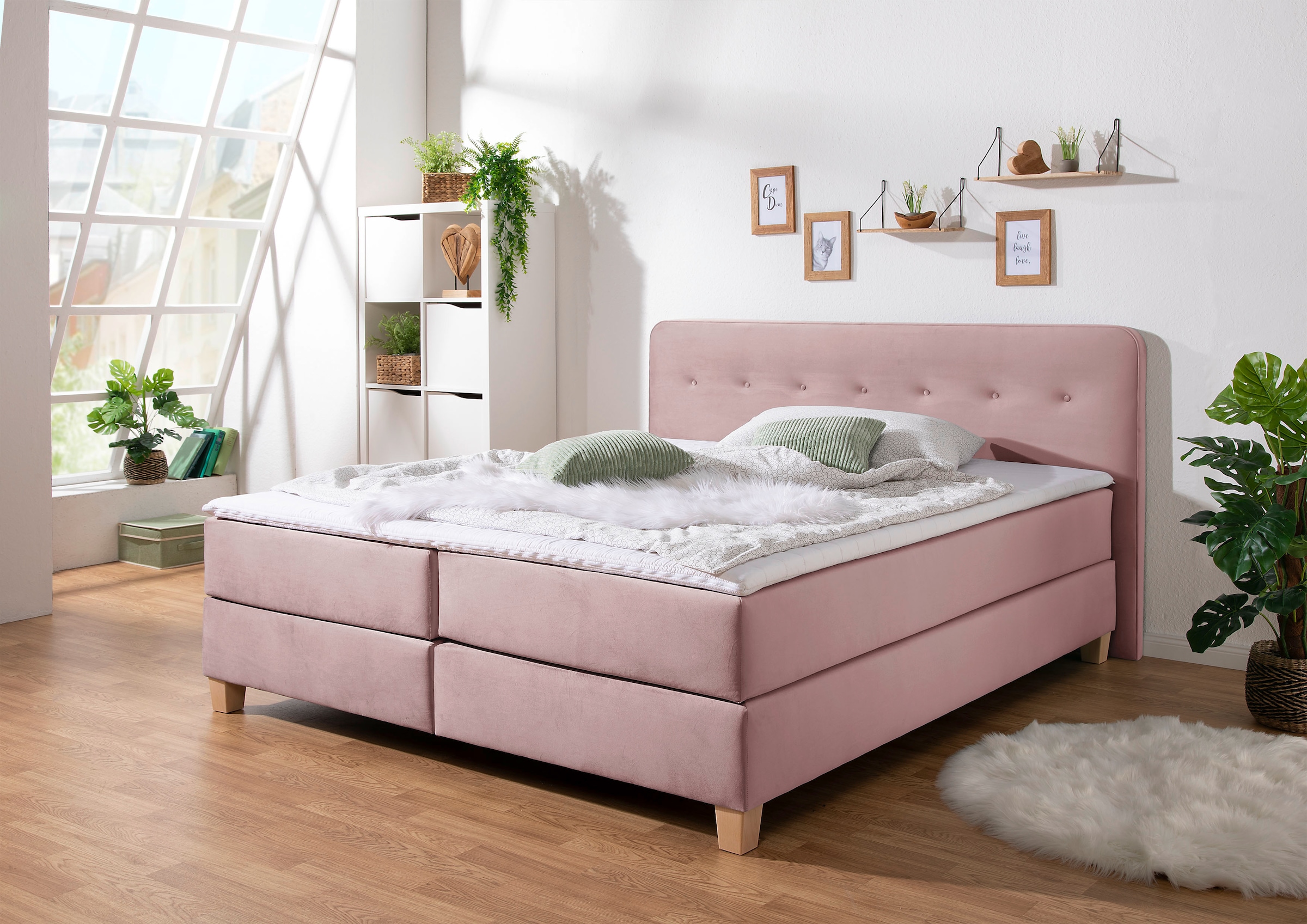 Home affaire "Fargo" in Überlänge 220 cm, mit Topper, 3 Ausführungen, 4, Breiten