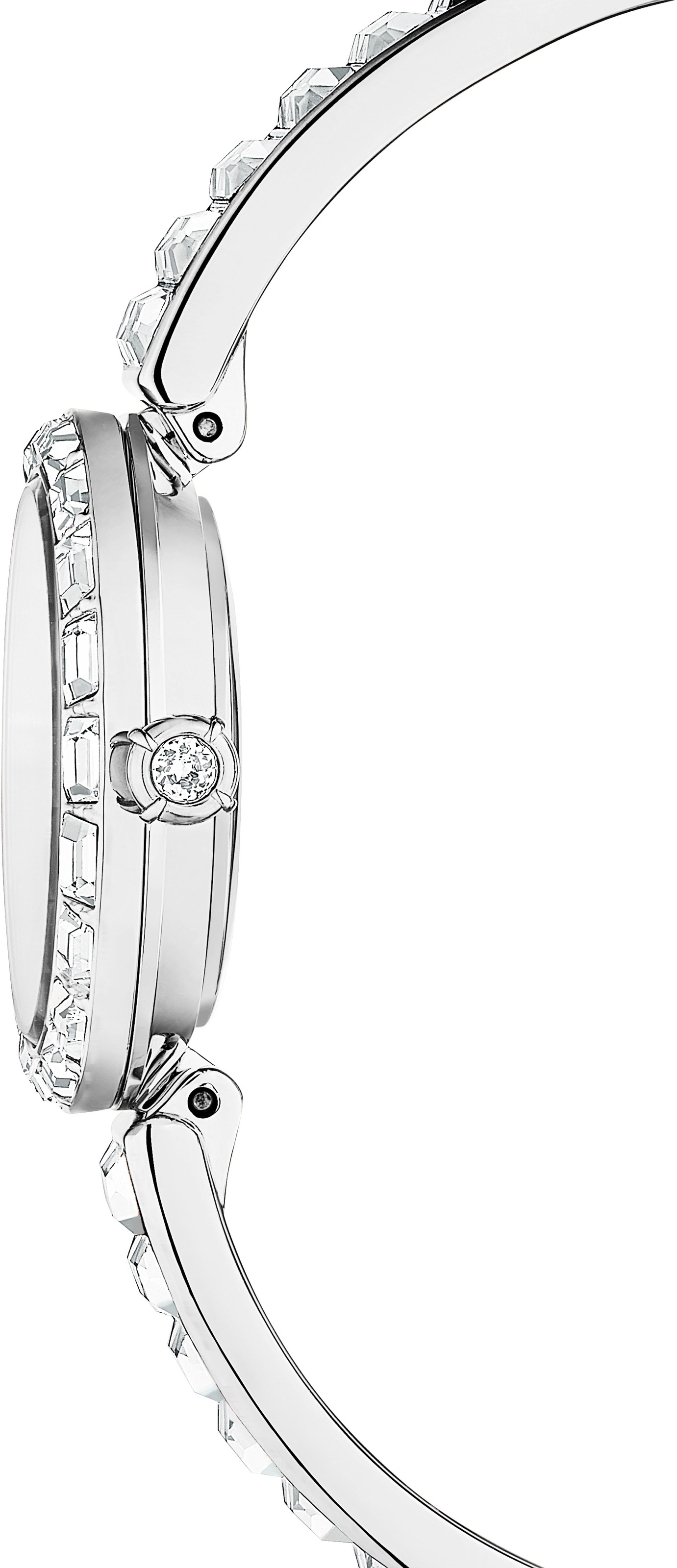 Swarovski Quarzuhr »MATRIX BANGLE«, Armbanduhr, Damenuhr, analog, Swarovski®-Kristalle, Swiss Made