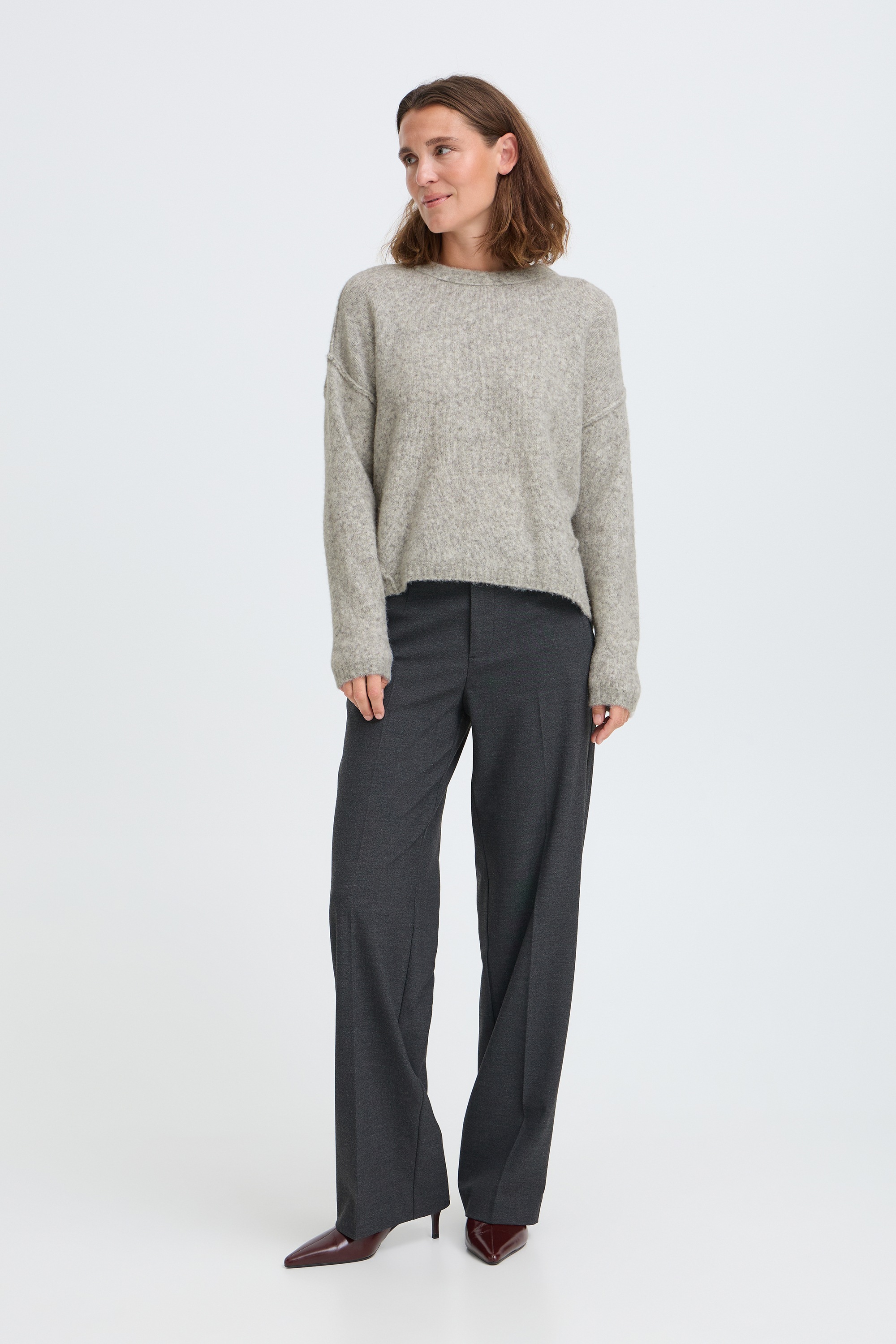 Pulz Jeans Strickpullover »Damen Langarm PZASTRA«