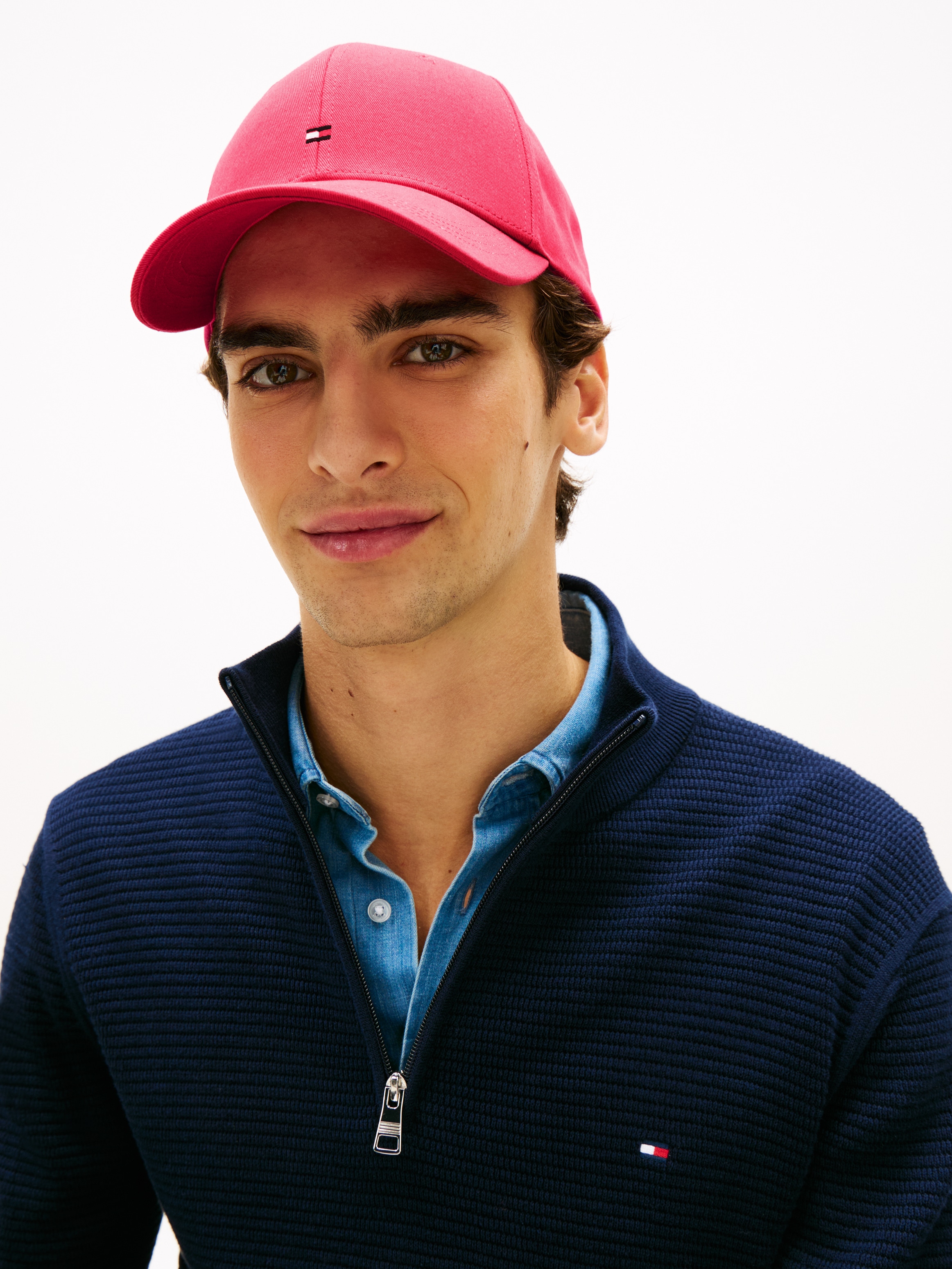 Tommy Hilfiger Baseball Cap »TH FLAG COTTON 6 PANEL CAP« Klemmverschluss, Logoprägung UNISEX