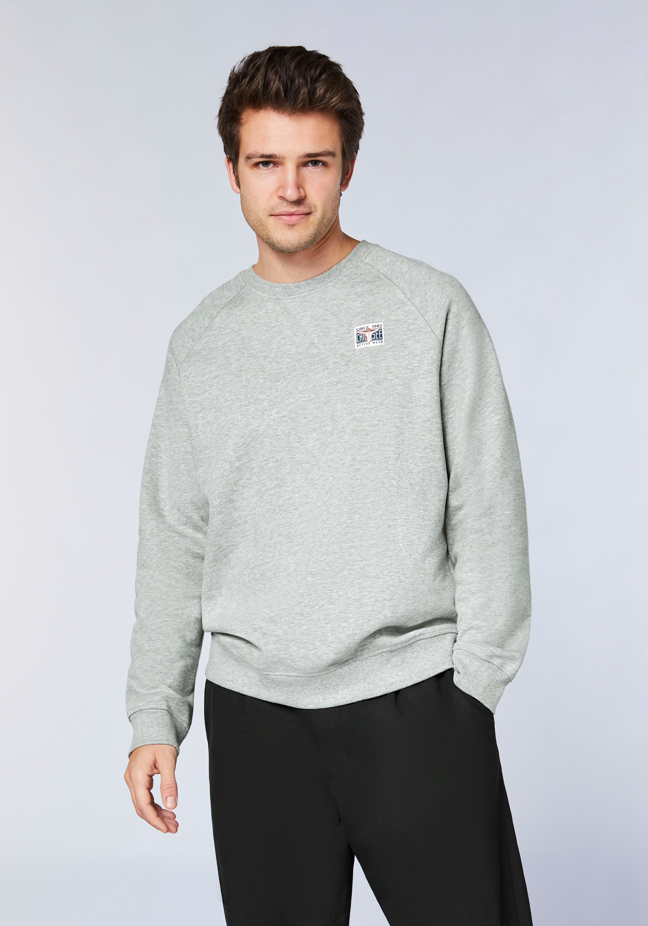 Chiemsee Men's Sweatshirt Neutral Gray Melange L 3