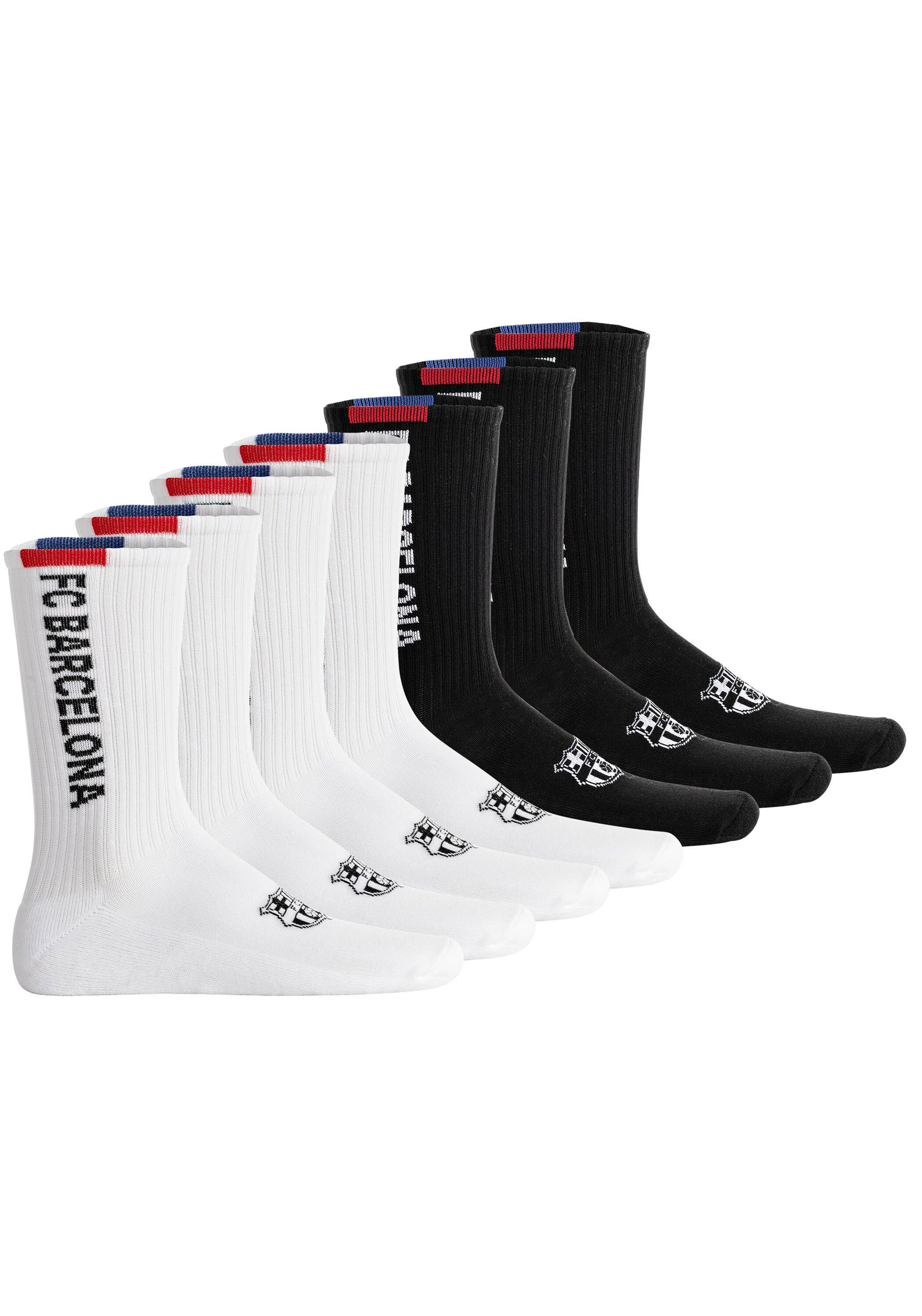 FC Barcelona Kurzsocken "Socken FCB Crew Socks 7-Pack 7er Pack" 7 Paar tlg.