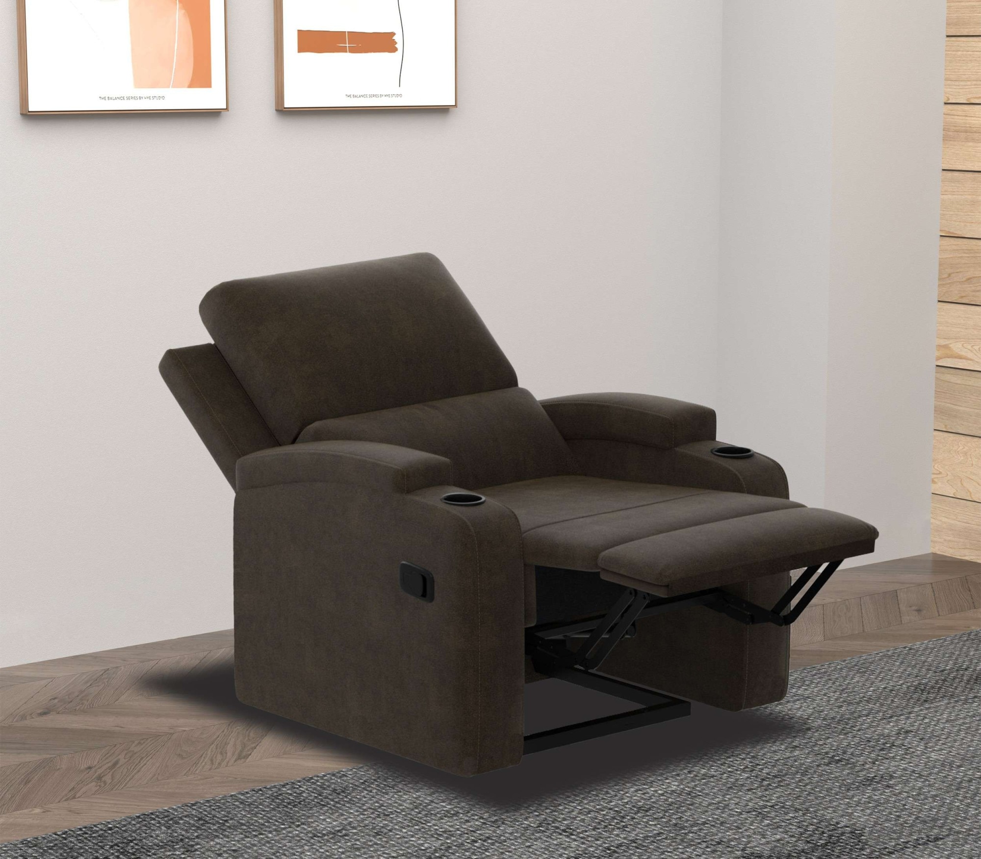 Home affaire Relaxsessel »Napori«, TV-Sessel, Kinosessel mit Relaxfunktion in 2 Sitzen, Getränkehalter