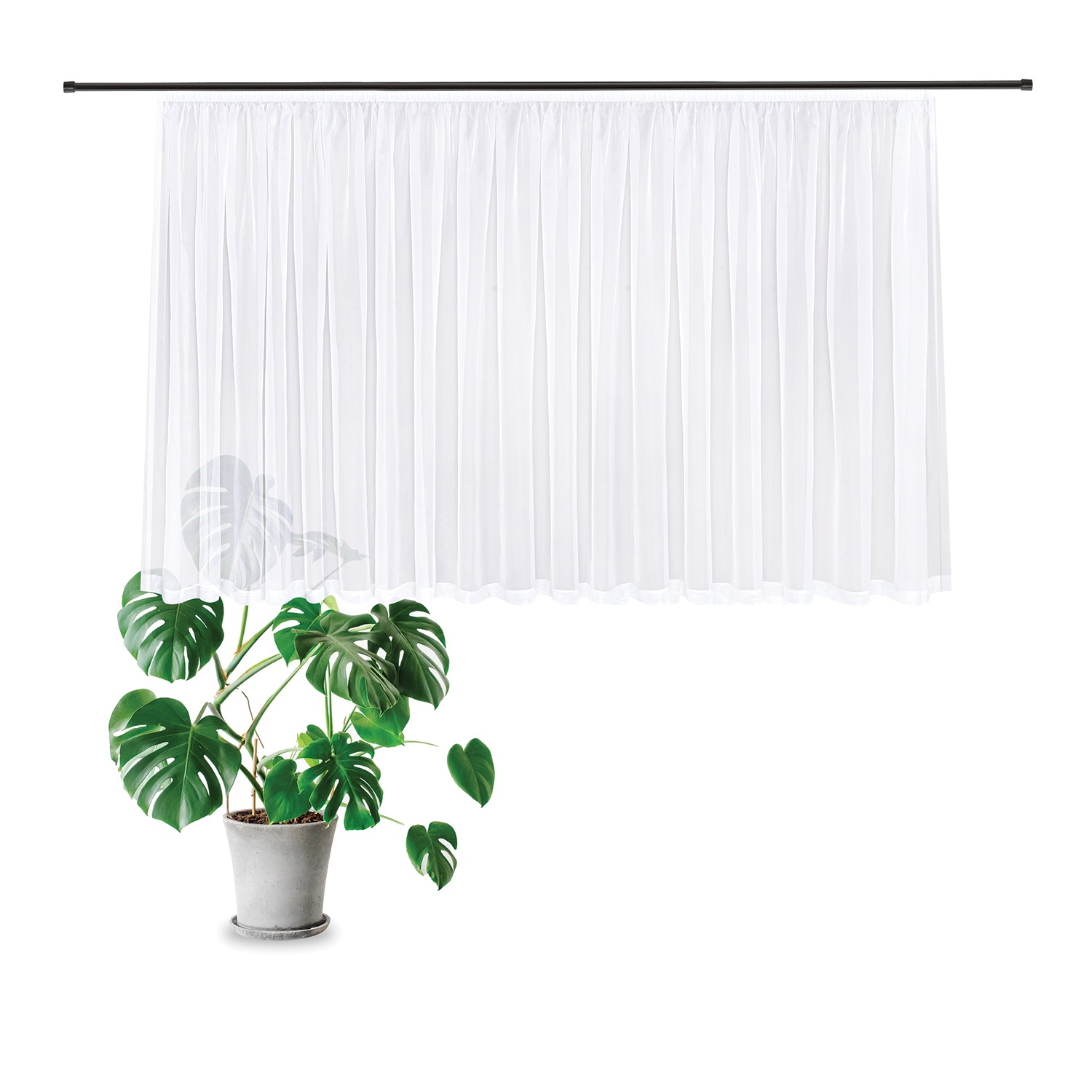 Gerster Gardine "Jody" Kräuselband 1 Stk. tlg. Fertig konfektionierter Stor günstig online kaufen