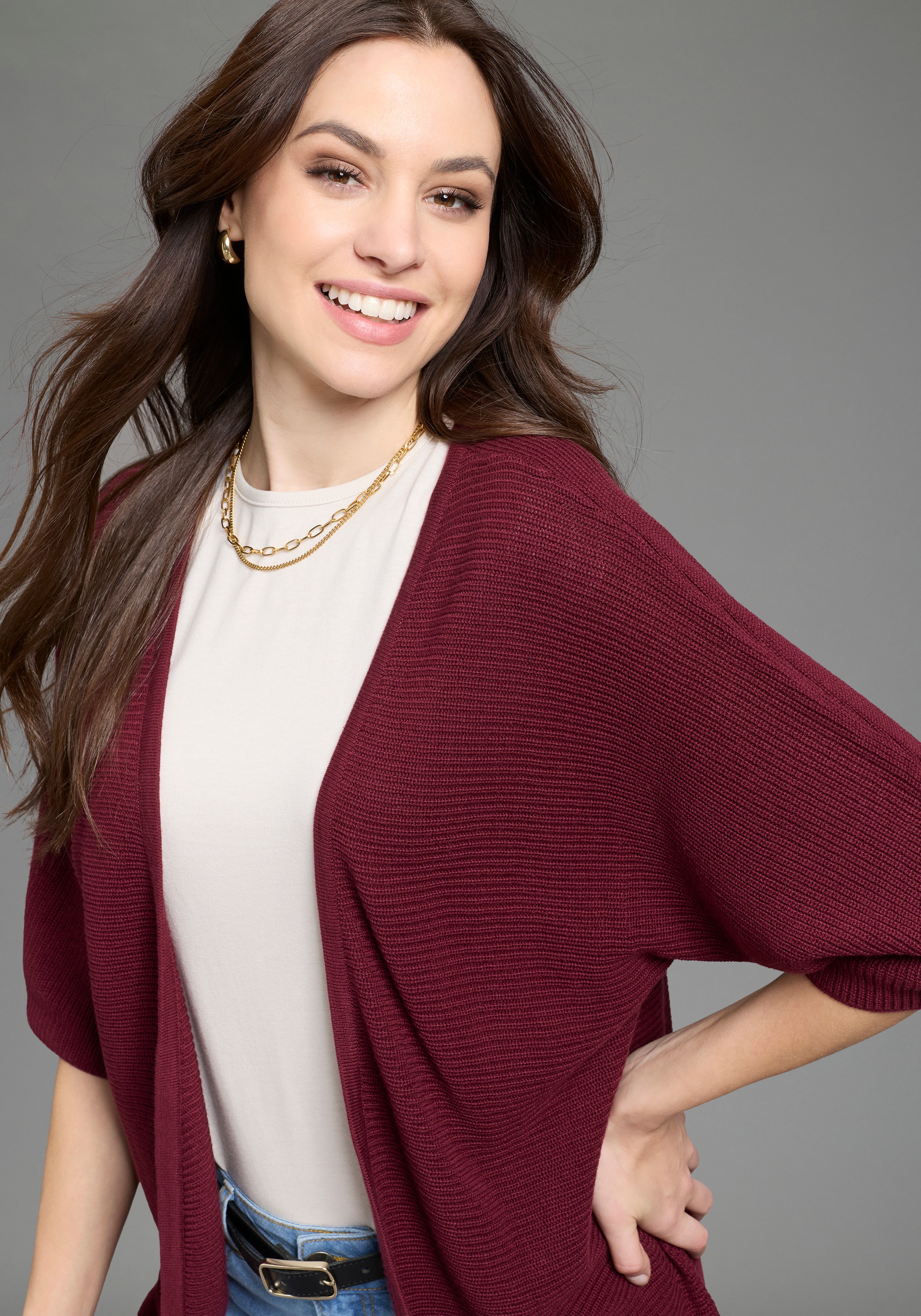 Flashlights Longstrickjacke Packung, 2er-Pack, 2 tlg. in offener Form und 3 günstig online kaufen