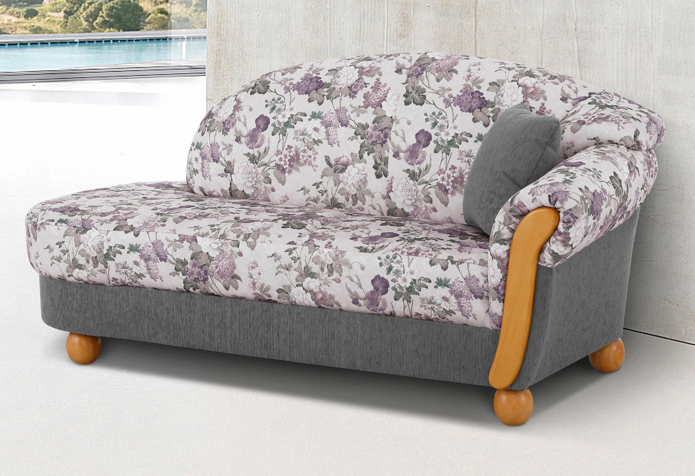 Home affaire Ottomane "Milano, bequemes solitär Sofa im Landhaus-Stil, B/T/ günstig online kaufen