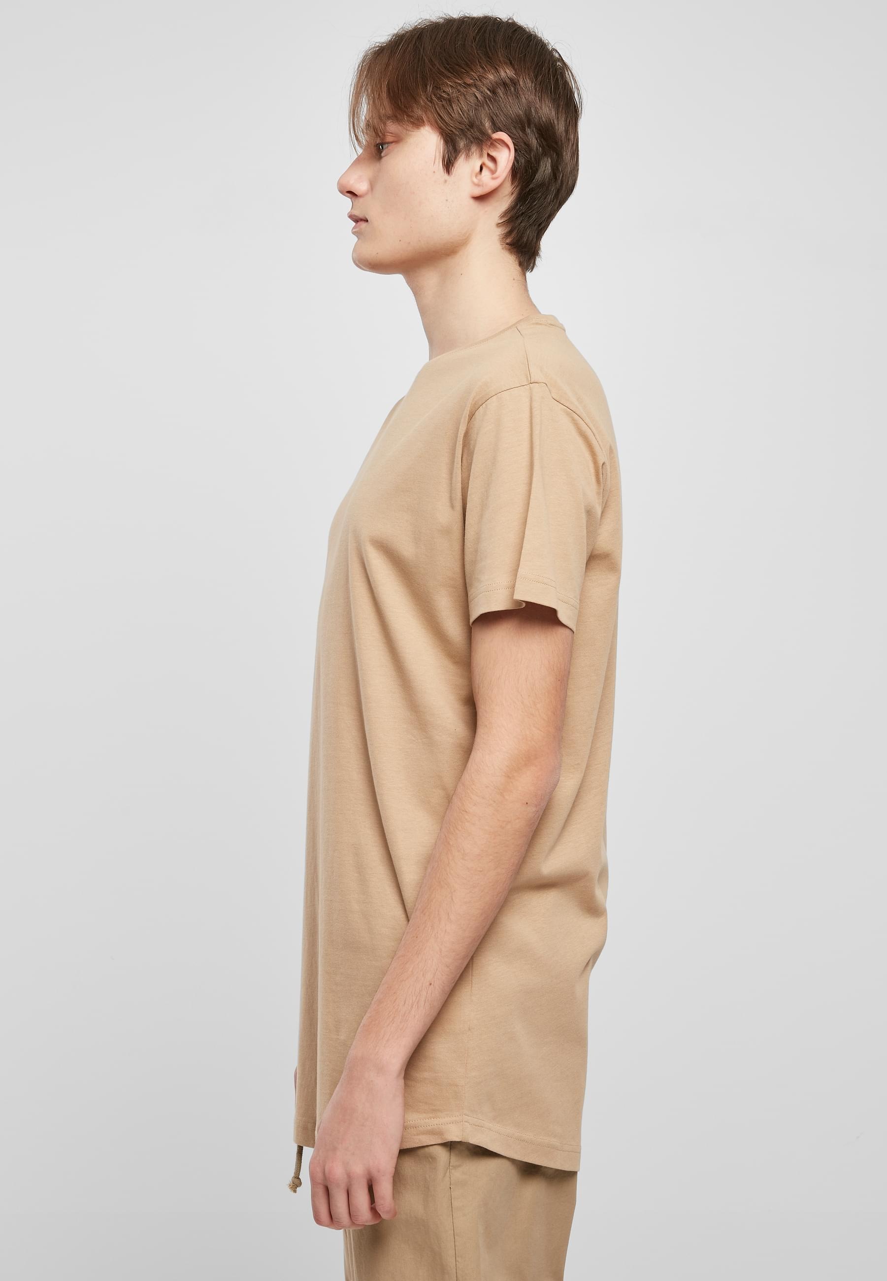 URBAN CLASSICS Kurzarmshirt »Urban Classics Herren Shaped Long Tee«, (1 tlg.)