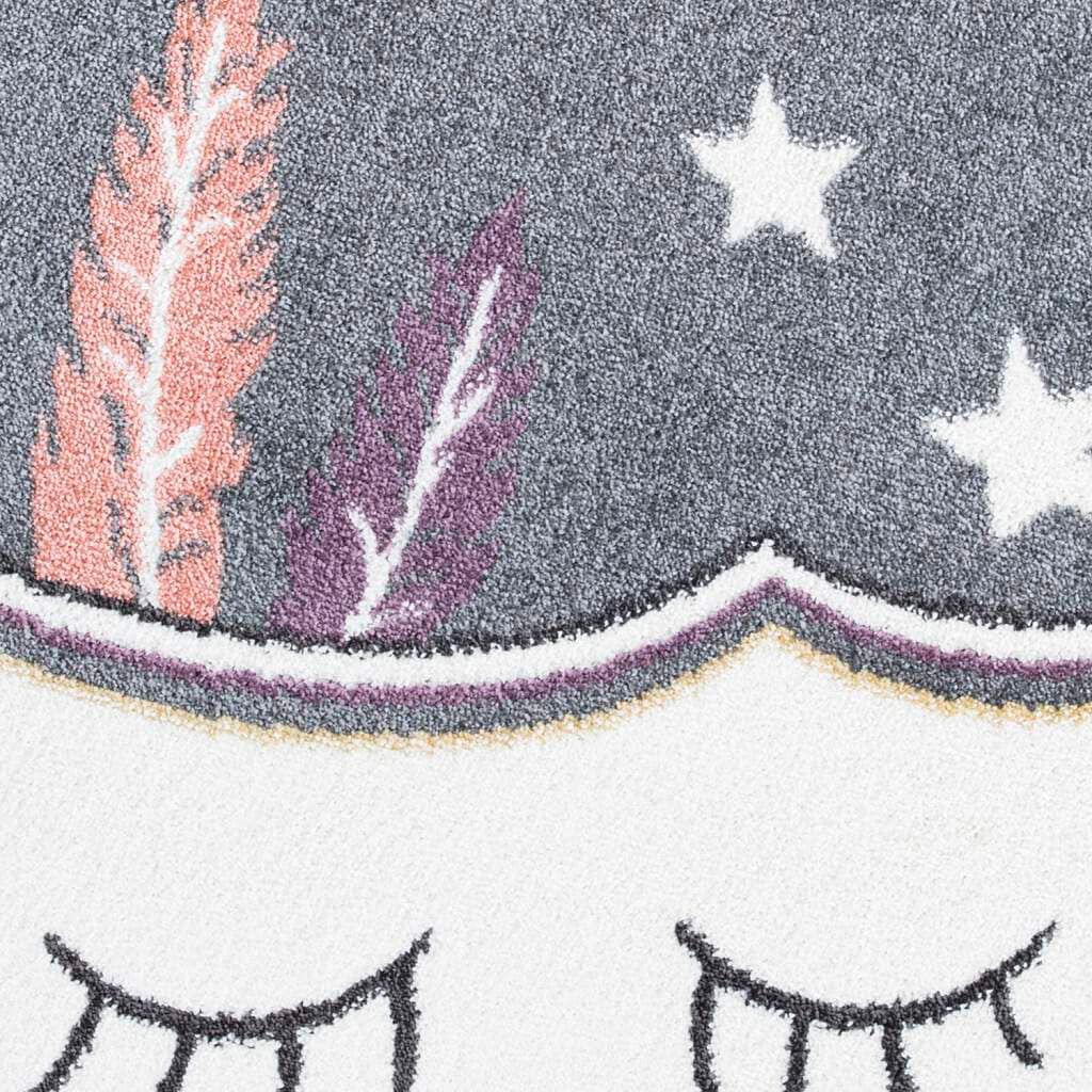 Carpet City Kinderteppich »ANIME895«, rund, 11 mm Höhe, Kinderzimmer Teppich Modern mit lustigen Cartoon-Figuren, Multi