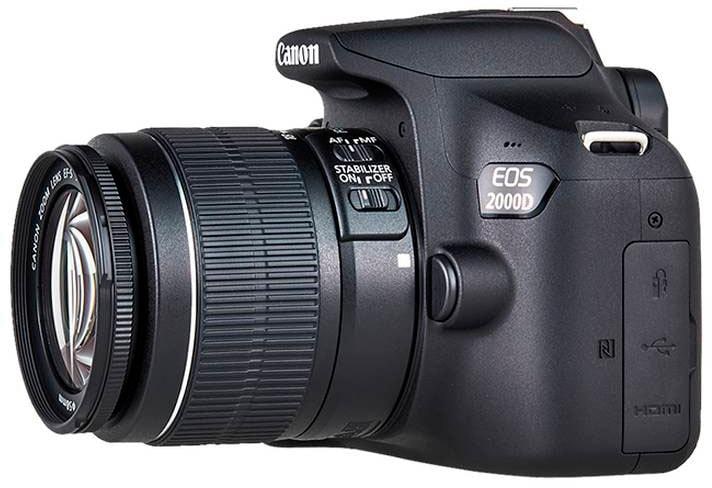 NFC- Objektiv BAUR Canon | IS II Spiegelreflexkamera 18-55 IS »EOS II, EF-S 18-55 2000D (Wi-Fi), WLAN Kit«, EF-S 24,1 inkl. MP,