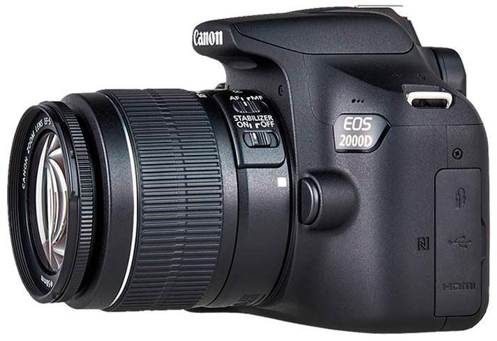 Canon Spiegelreflexkamera »EOS 2000D Kit«, EF-S 18-55 IS II, 24,1 MP, NFC- WLAN (Wi-Fi), inkl. EF-S 18-55 IS II Objektiv | BAUR