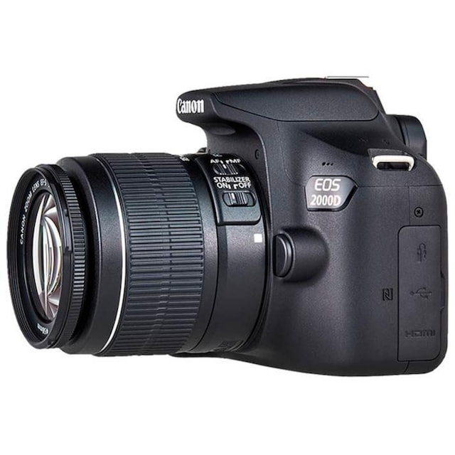 Canon Spiegelreflexkamera »EOS 2000D Kit«, EF-S 18-55 IS II, 24,1 MP, NFC- WLAN (Wi-Fi), inkl. EF-S 18-55 IS II Objektiv | BAUR