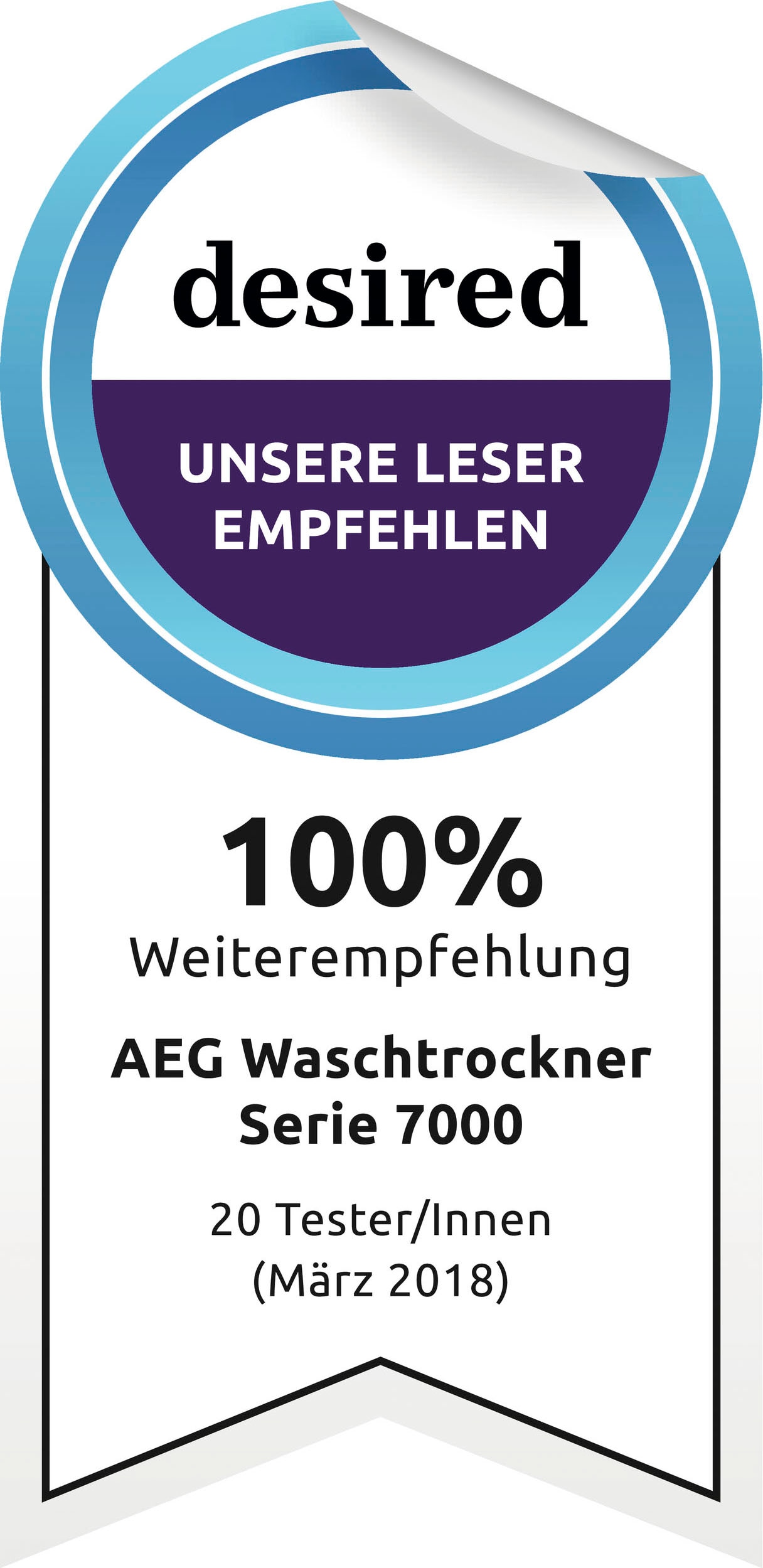 AEG Waschtrockner »L7WBA60680«, ProSteam - Dampf-Programm für 96 % weniger Wasserverbrauch