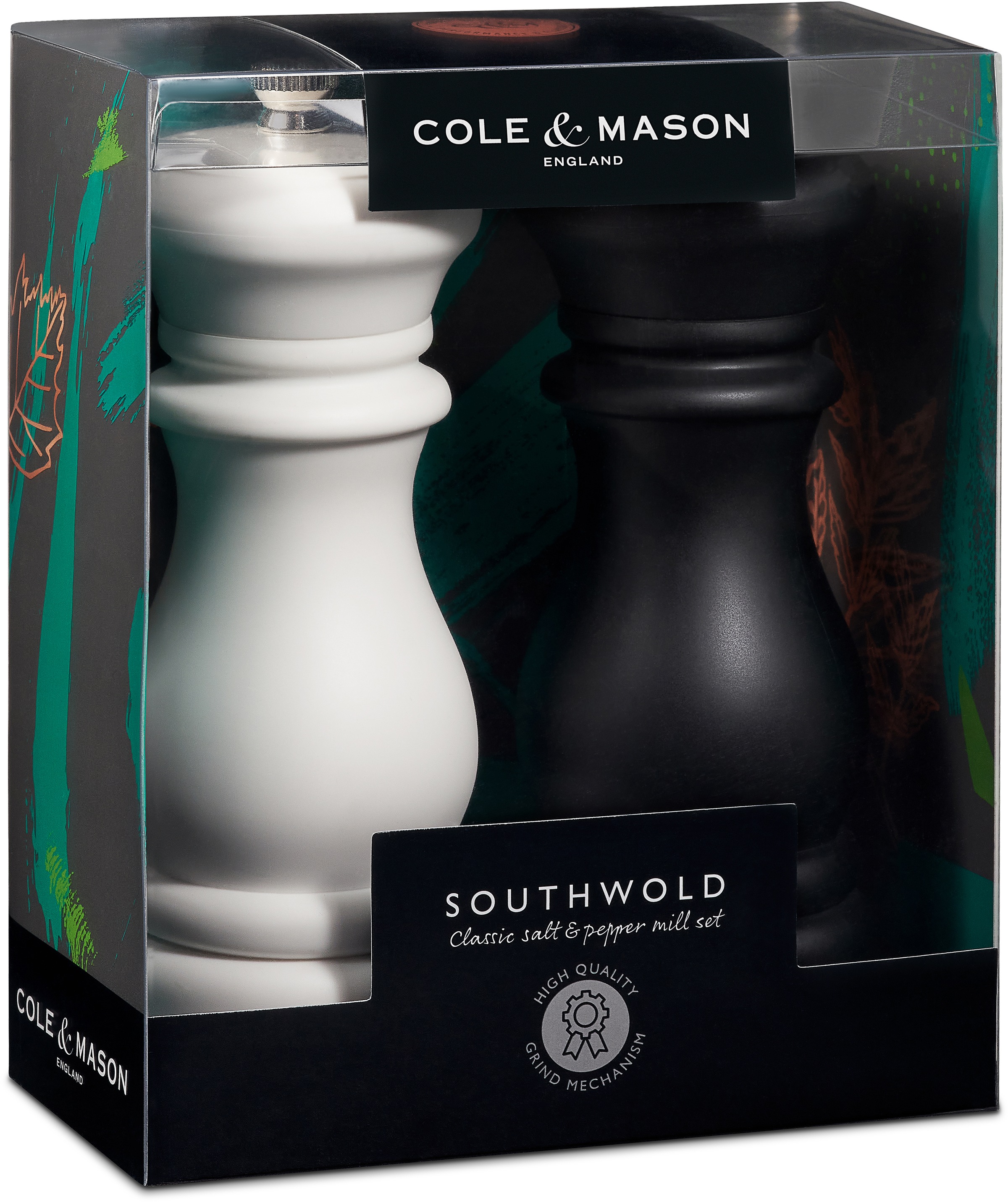 Cole & Mason Salz-/Pfeffermühle »Southwold«, (2 St.), mit Precision + Mahlwerk