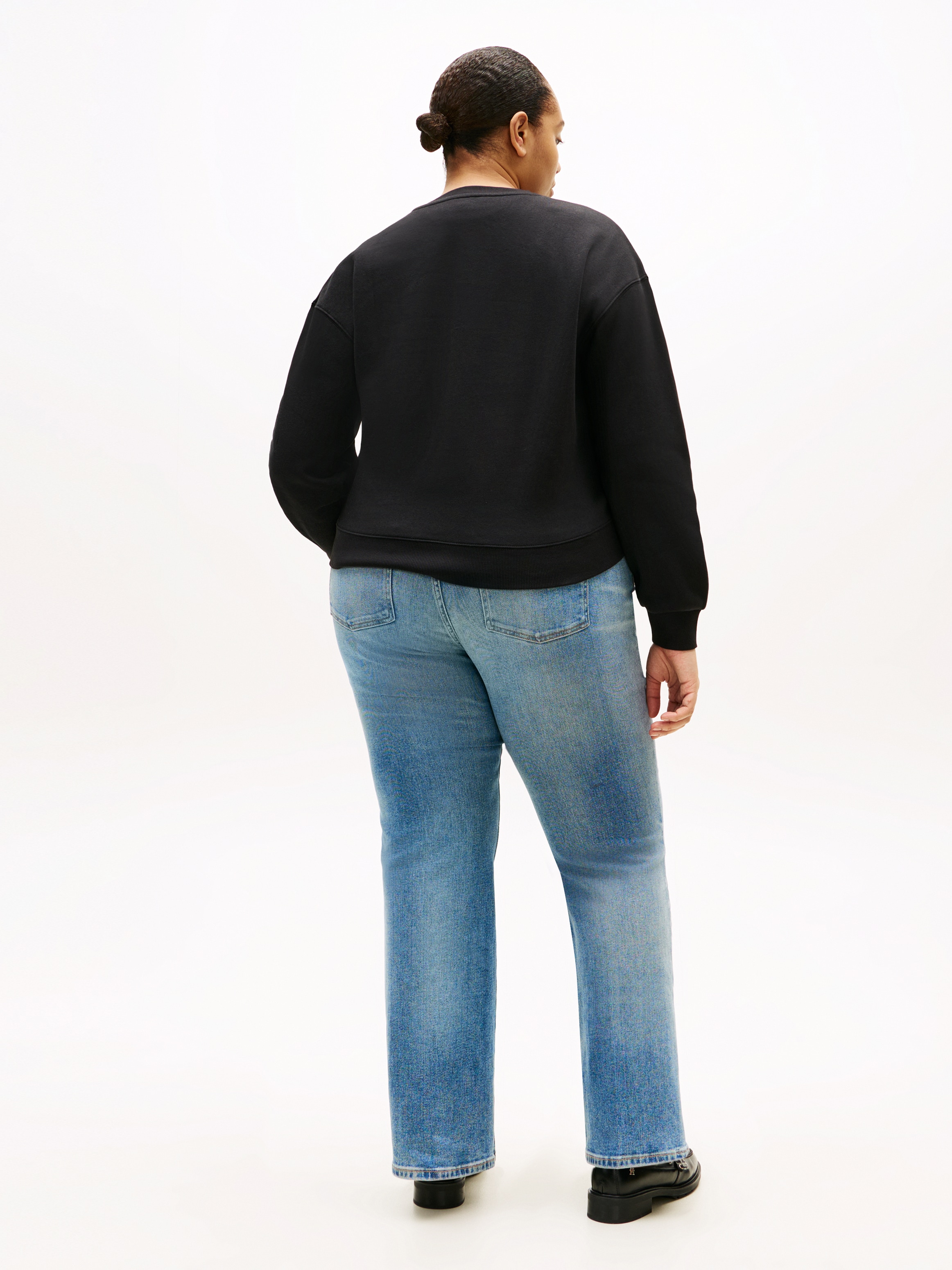 Tommy Hilfiger Curve Sweatshirt »CRV TH SCRIPT REG FLEECE SWTSRT«
