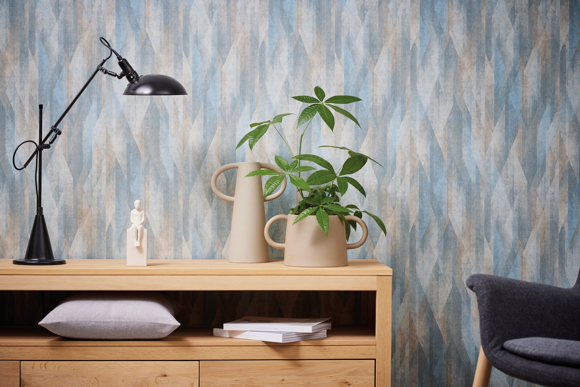living walls Vliestapete »Metropolitan Stories. Travel Styles. Grafiktapete«, matt-gemustert-neutral, Skandinavische Tapete Skandi-Style grafisch Designtapete Tapeten Flur